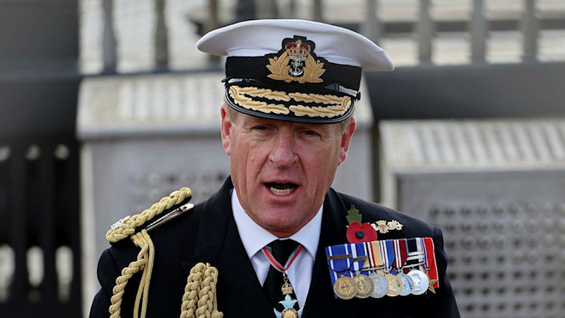 1st Sea Lord, Admiral Sir Ben Key, KCB, CBE, ADC, seen here onboard HMS Victory 081121 CREDIT MOD