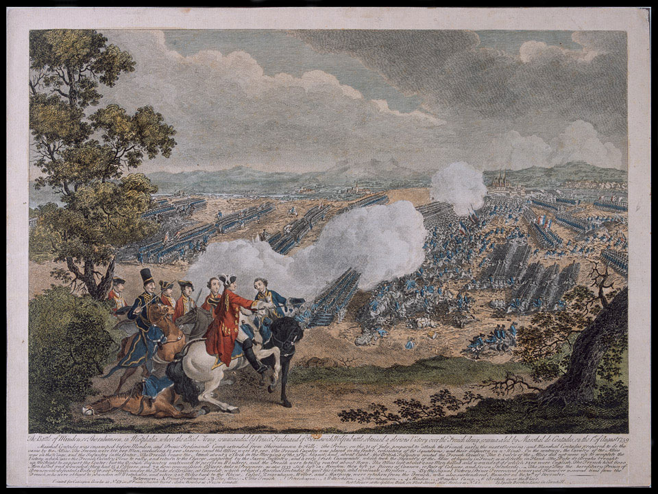 illustration of the Battle of Minden