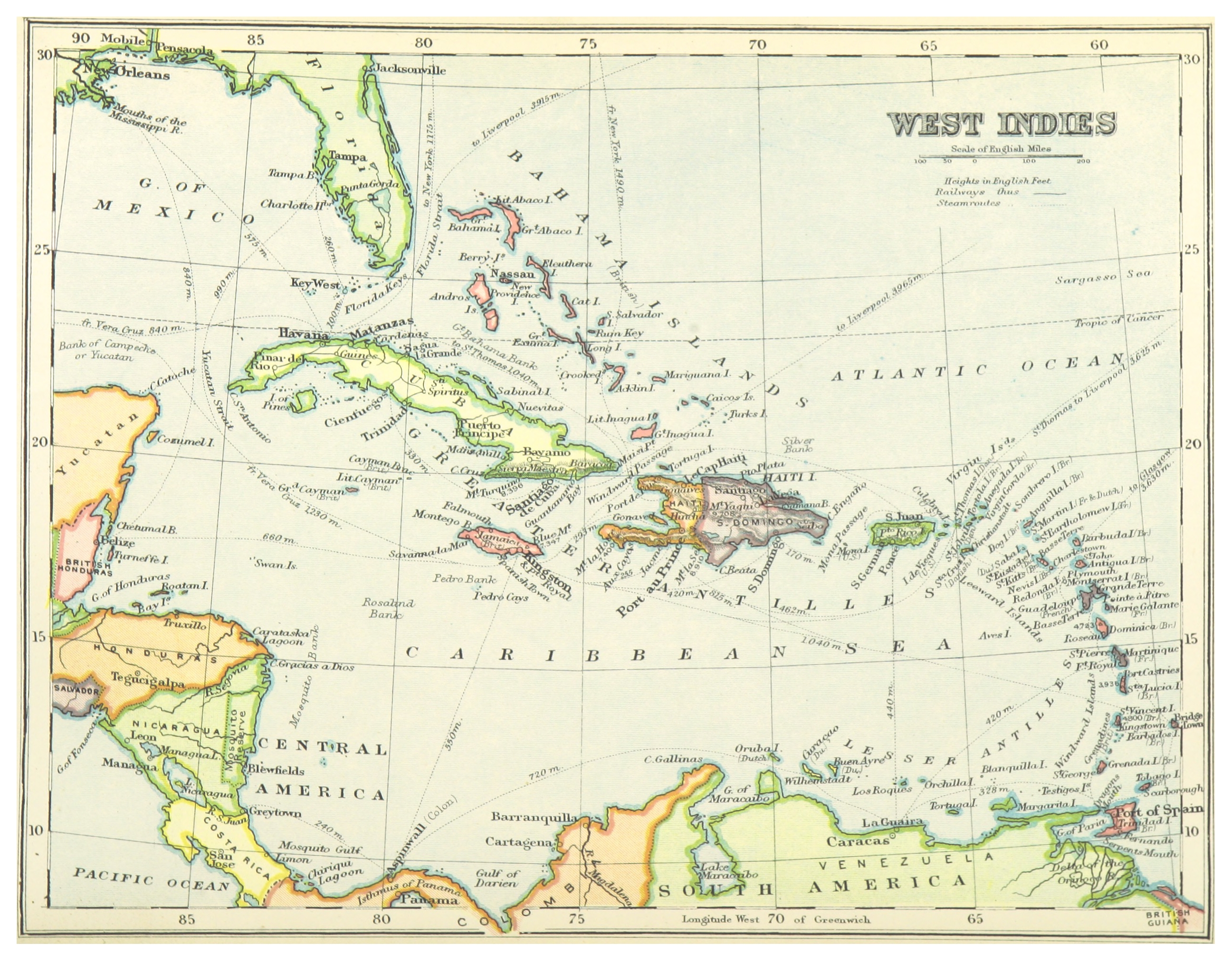 West Indies Map