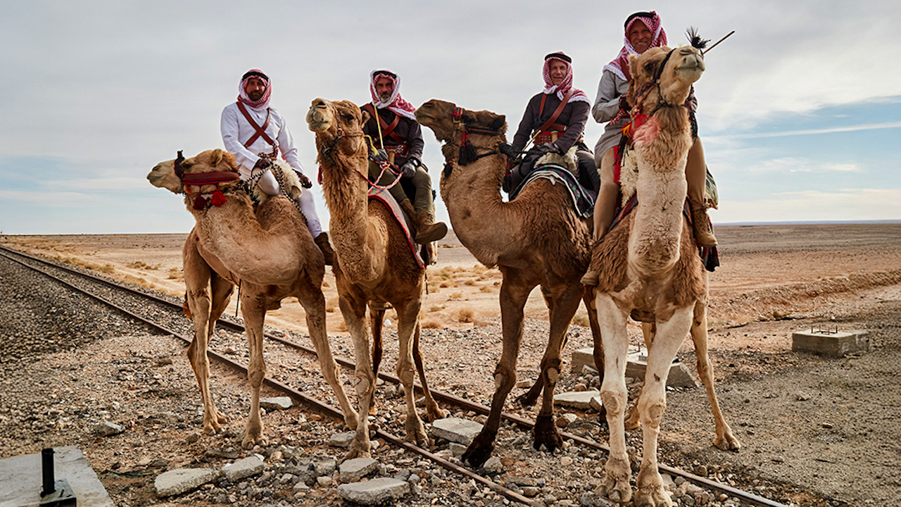 Four former members of the UK Special Forces have been riding 1,100km across the desert that was crossed by Lawrence of Arabia in 1917 (Picture: Special Forces Club Benevolent Fund)