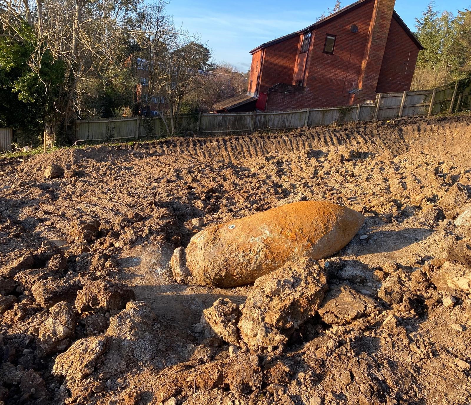 The unexploded WW2 bomb found in Exeter was a 2,200lb explosive device. Credit: Devon and Cornwall Police