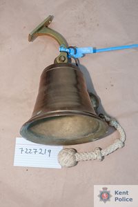 Bell from HMS Hermes Kent Police