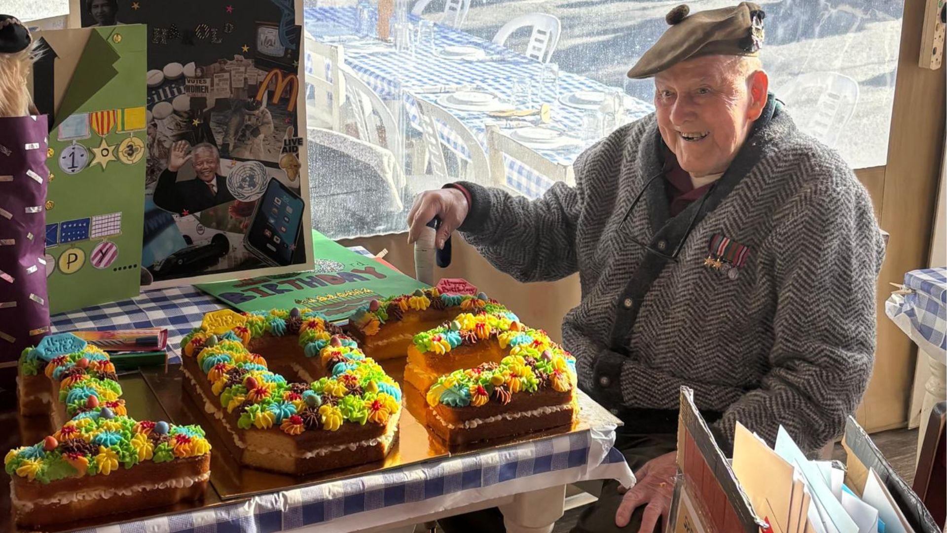As part of the 15th Scottish Infantry Division, Harold landed with thousands of others at Arromanches-les-Bain in Normandy, 1944