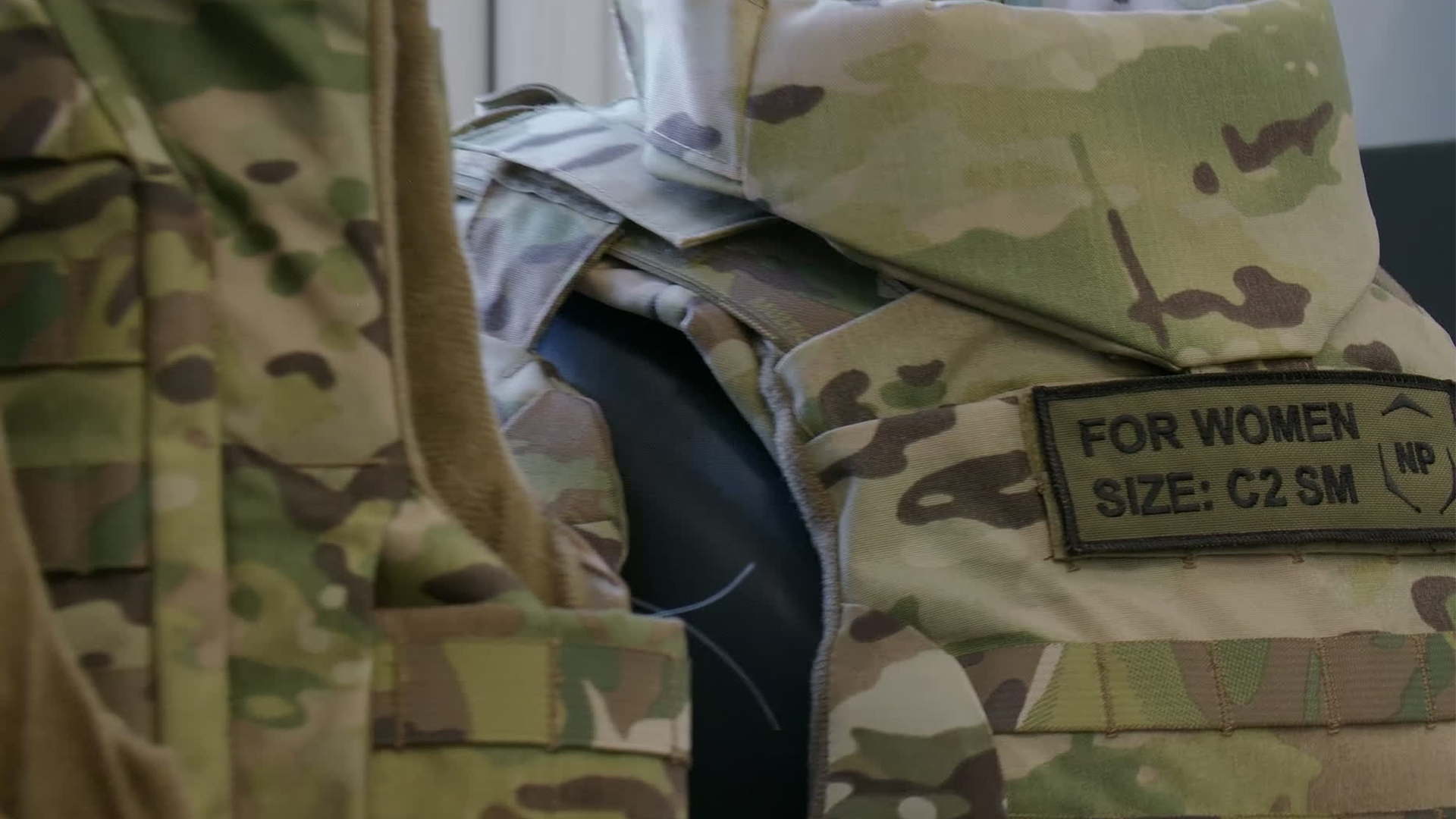 These sets of body armour are destined for women fighting on the frontline in Ukraine and will give them more protection than the standard sets