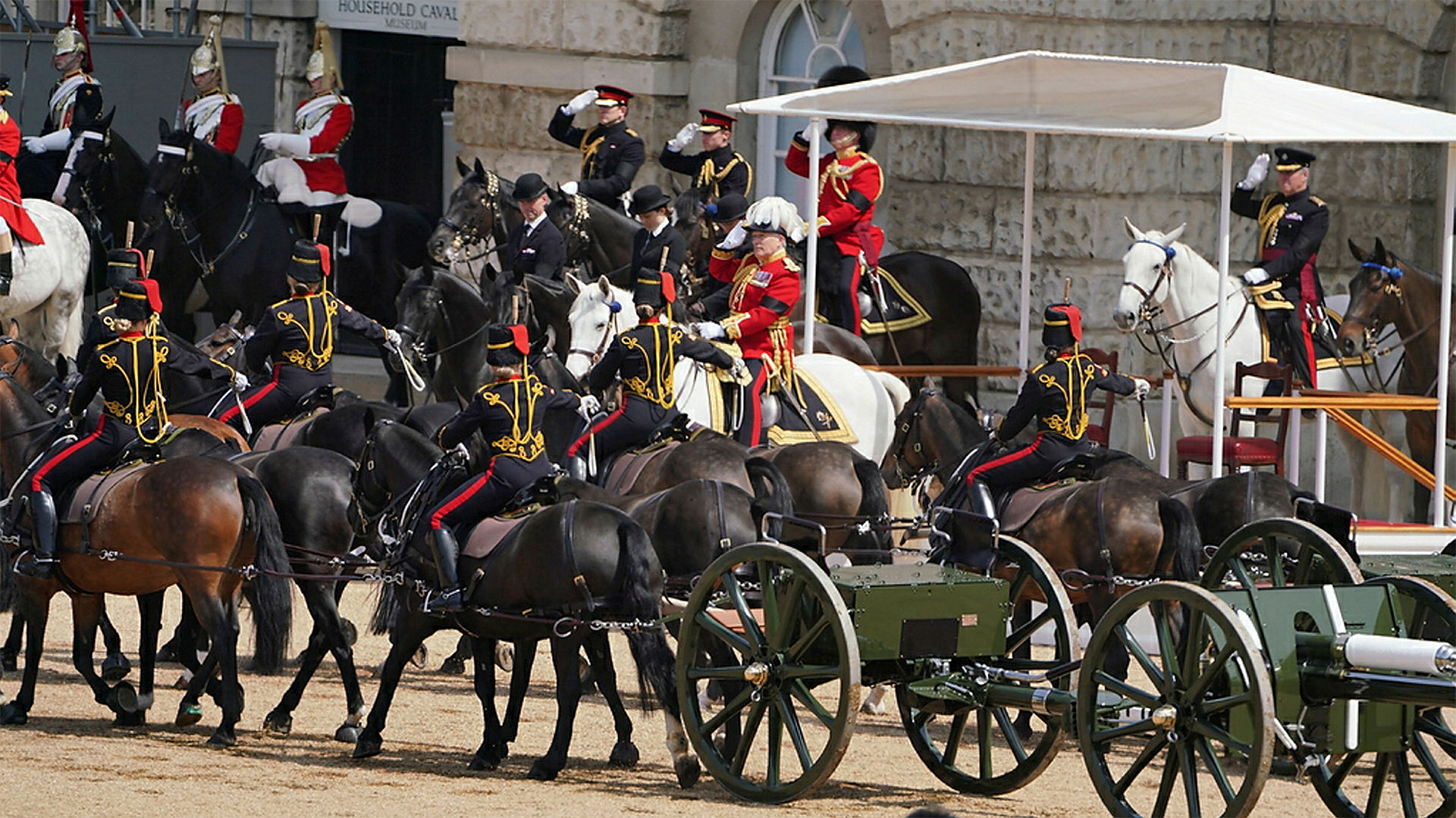 A minute's silence was observed at the Major General's Review as a mark of respect to Lance Bombardier Sullivan (Picture: MOD)