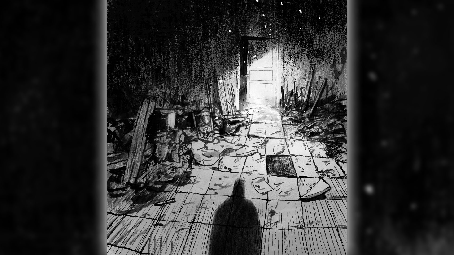 Artwork illustrating the The House In Pistoia Mountains chapter in Wartime Ghost Stories book by Esme Smith (Picture: Joe Lillington and Imperial War Museums)