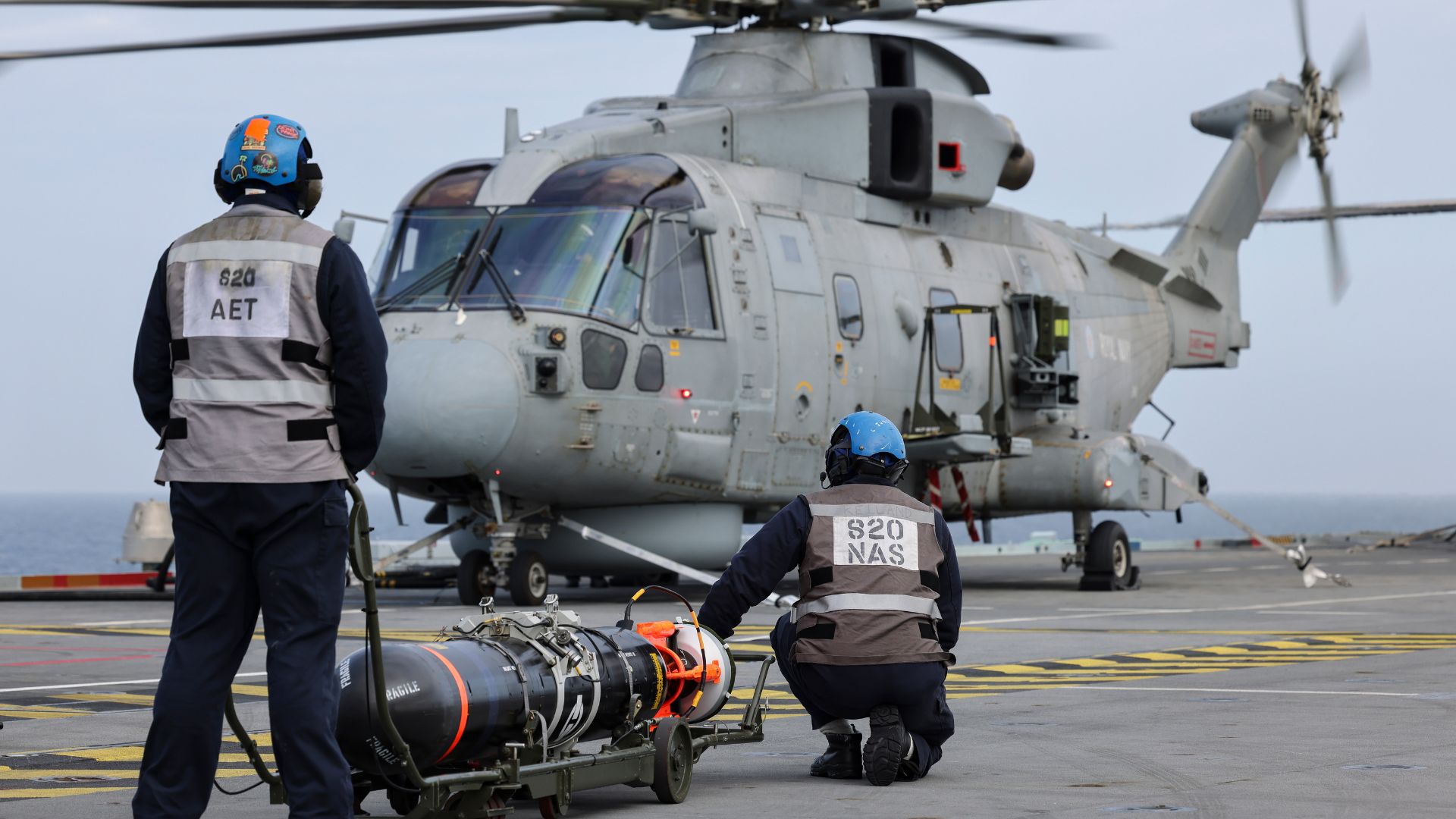 The Merlin Mk2 is capable of carrying up to four Sting Ray torpedoes - its primary anti-submarine weapon