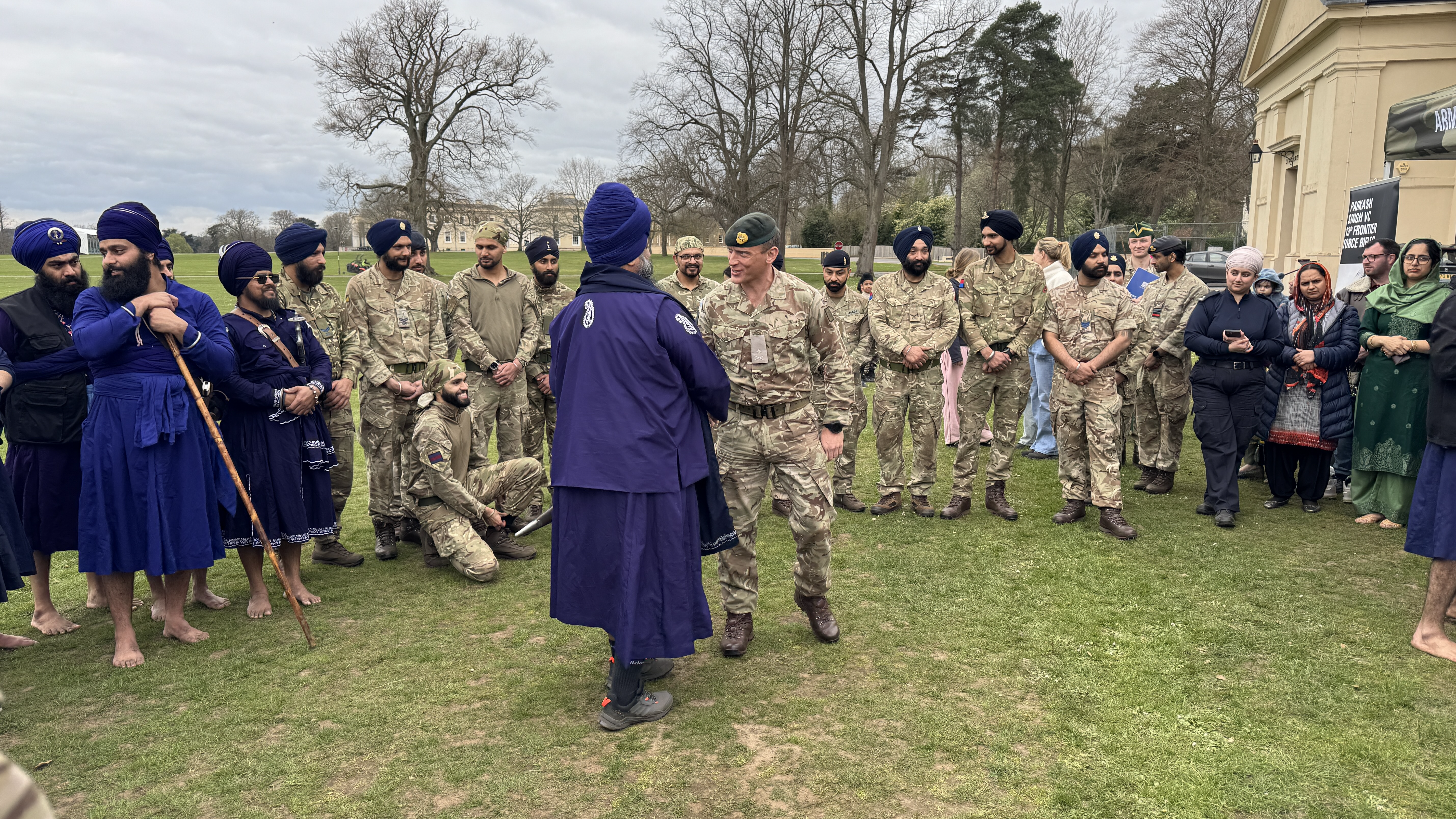 The Colonel Commandant of Sandhurst, Major General Nick Cowley, reflected on the legacy of Sikhs serving in the Armed Forces at Holla Mohalla