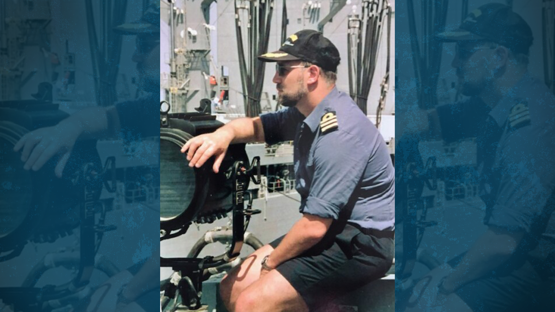 The former Commodore commanded HMS Grafton as it underwent underway replenishment with a USN Tanker in the Gulf