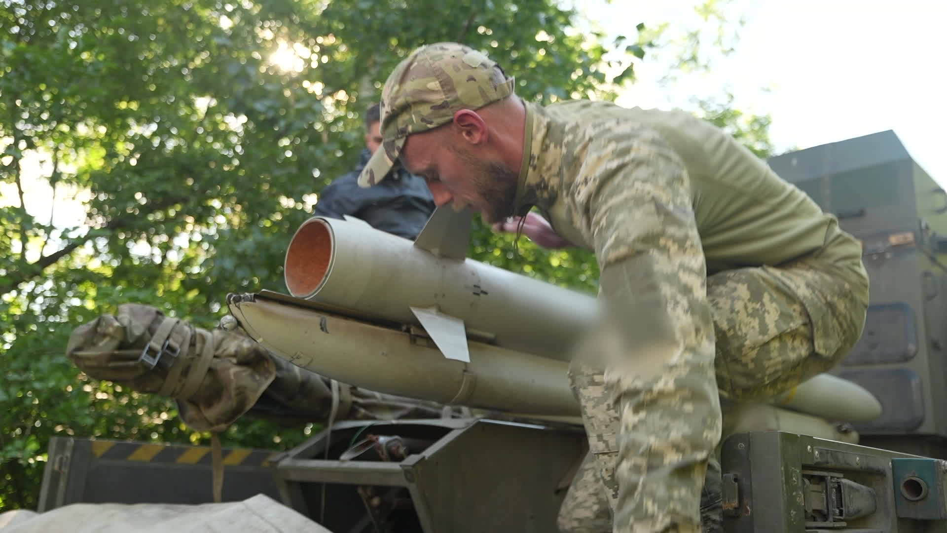 Turning an air-launched missile into one which can be fired from the ground shows the high level of innovation displayed by both Britain and Ukraine (Picture: BFBS)