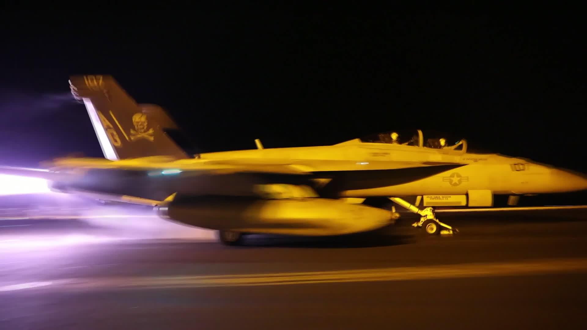 Centcom said its forces had struck air defence sites, radar systems and communication sites (Picture: US Department of War)