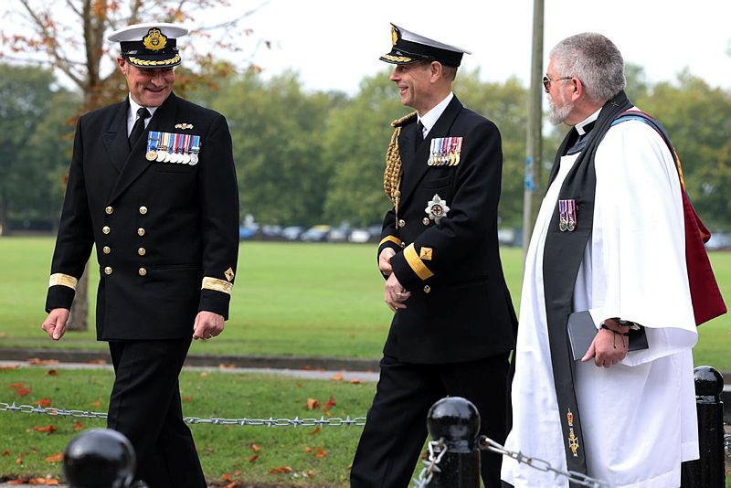 Left, Commodore Sam Shattock, the head of the RFA, said the service has become "the beating heart behind Royal Navy operations"