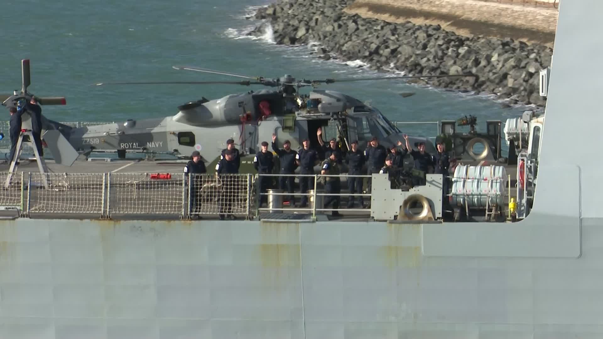 The crew have spent about a month conducting work-up sea trials (Picture: BFBS)