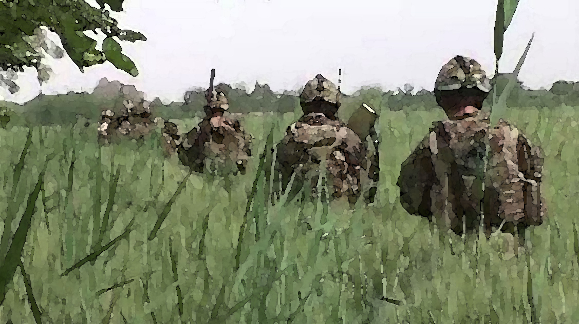 On patrol Afghanistan watercolour_023