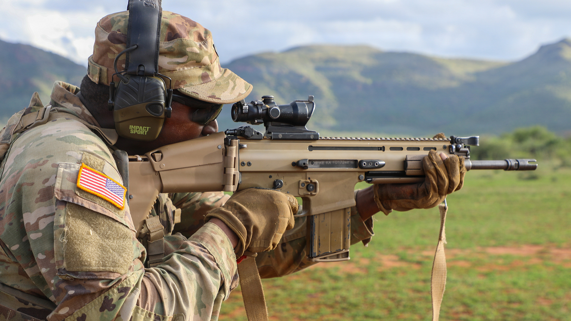 The SCAR-H is chambered in the classic - and powerful - 7.62x51mm - the same as the much-loved and much-missed SLR