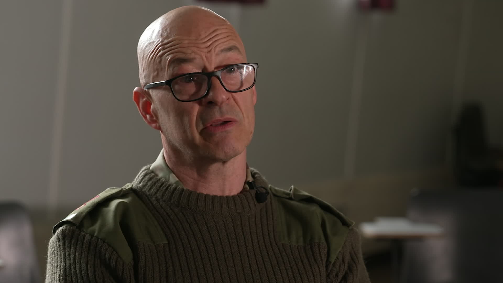 Lieutenant Colonel Amos Simms is Head of the Academic Department of Military Mental Health in the British Army (Picture: BFBS)