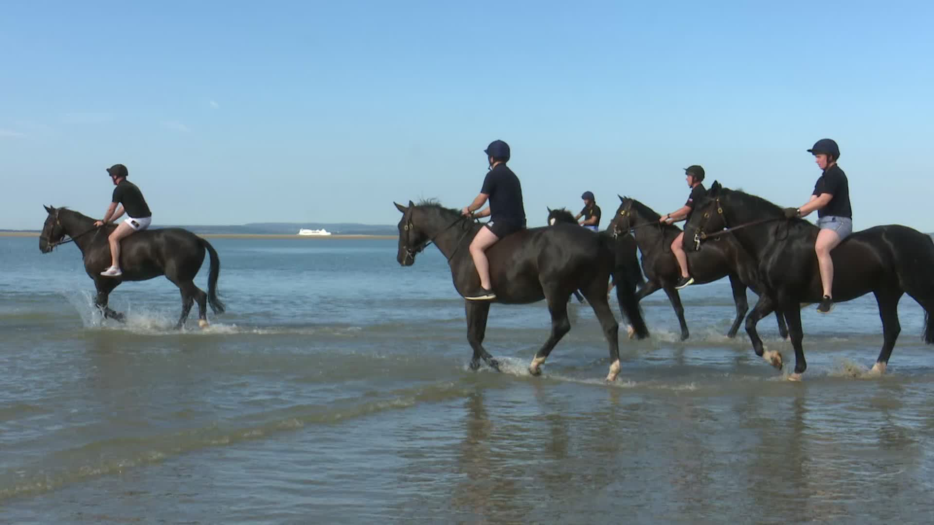 With no saddle or numnah to get in the way, the riders were able to make direct contact with their horses, offering a hugely different experience (Picture: BFBS)