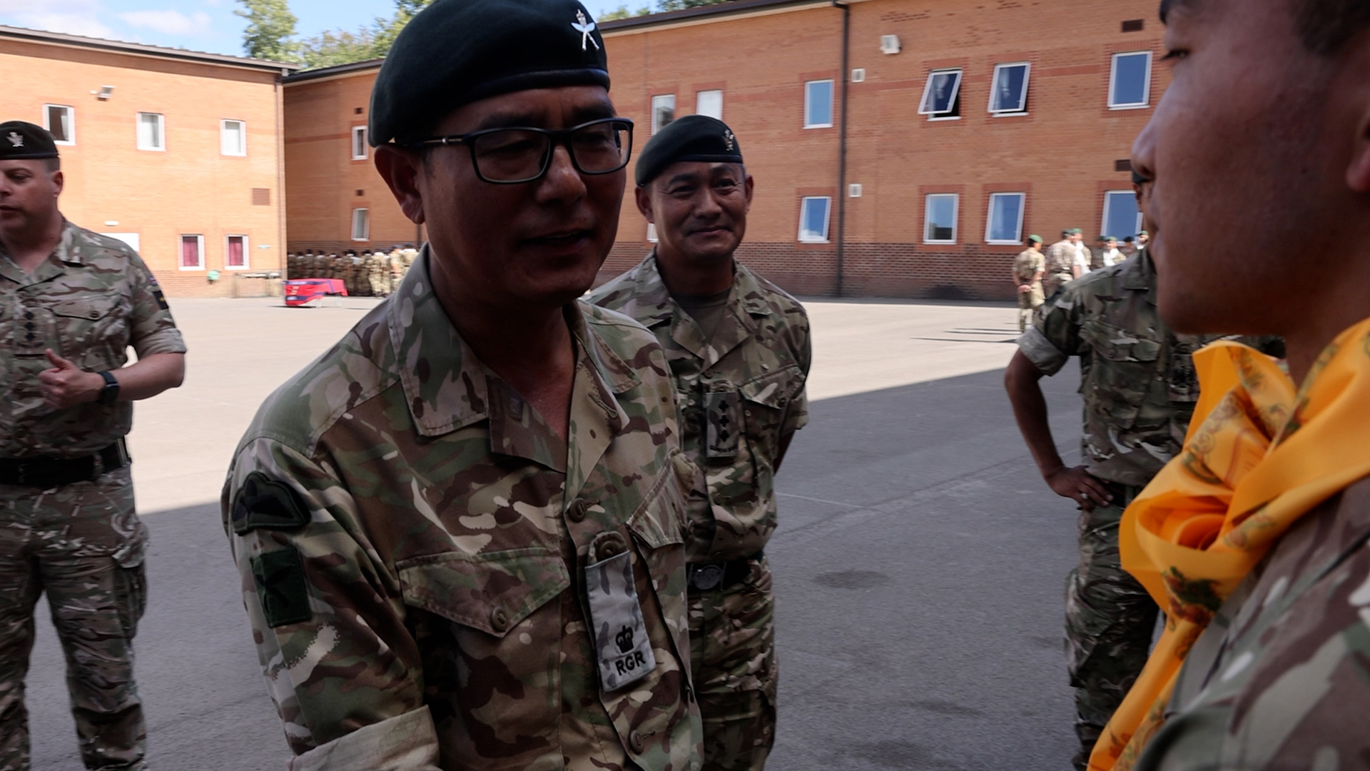 Around 20% of the trainees were left disappointed as they did not get their primary choice of unit, but Major Gyan Dhenga was on hand to remind them that they are all Gurkhas first (Picture: BFBS)