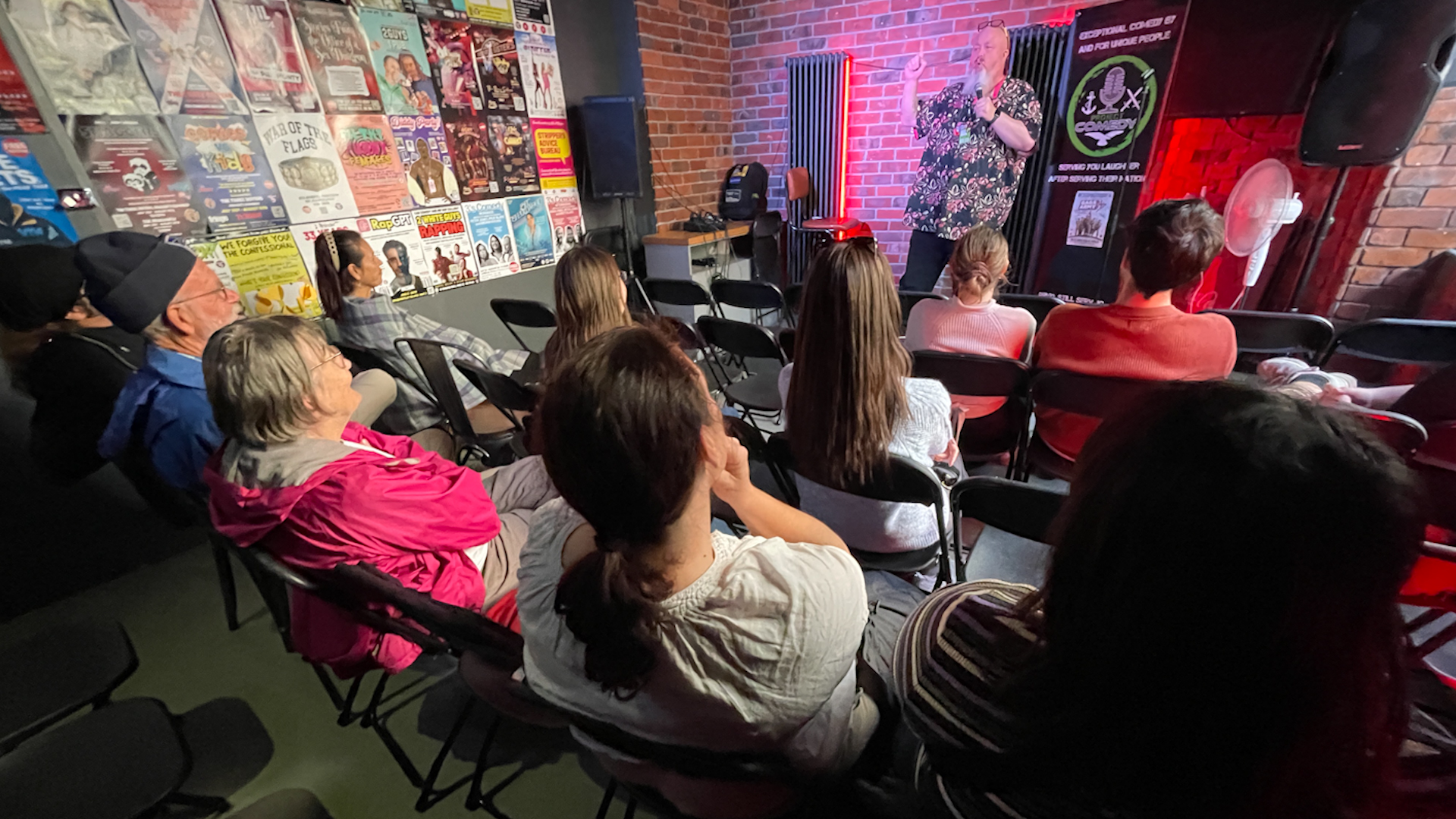 Project Comedy's Jim Bob on stage at the Edinburgh Fringe 
