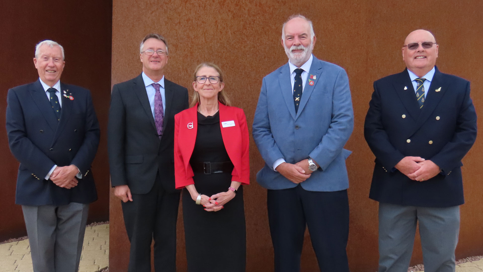 From left to right are Coastal Command Association committee member Sqn Ldr (Ret) Bob Hall, IBCC Losses Archivist Dave Gilbert, IBCC CEO Nicky van der Drift, CCA Chairman Hector Hillman and committee member Eddie Pritchard at the launch of the Coastal Command Losses Database at the IBCC in Lincoln (Picture: Coastal Command Association)