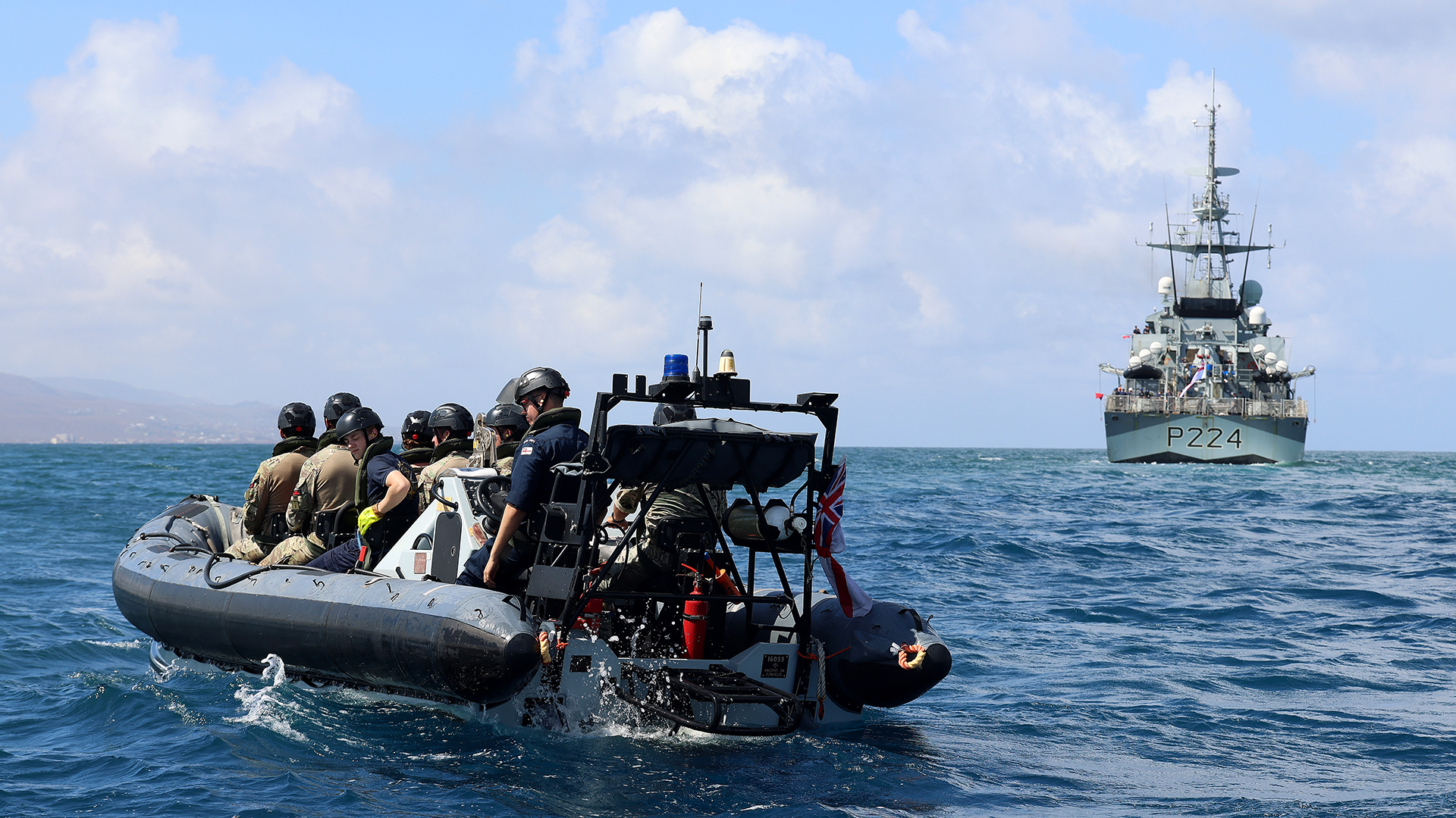 HMS Trent had been pre-positioned in the Caribbean ready to help