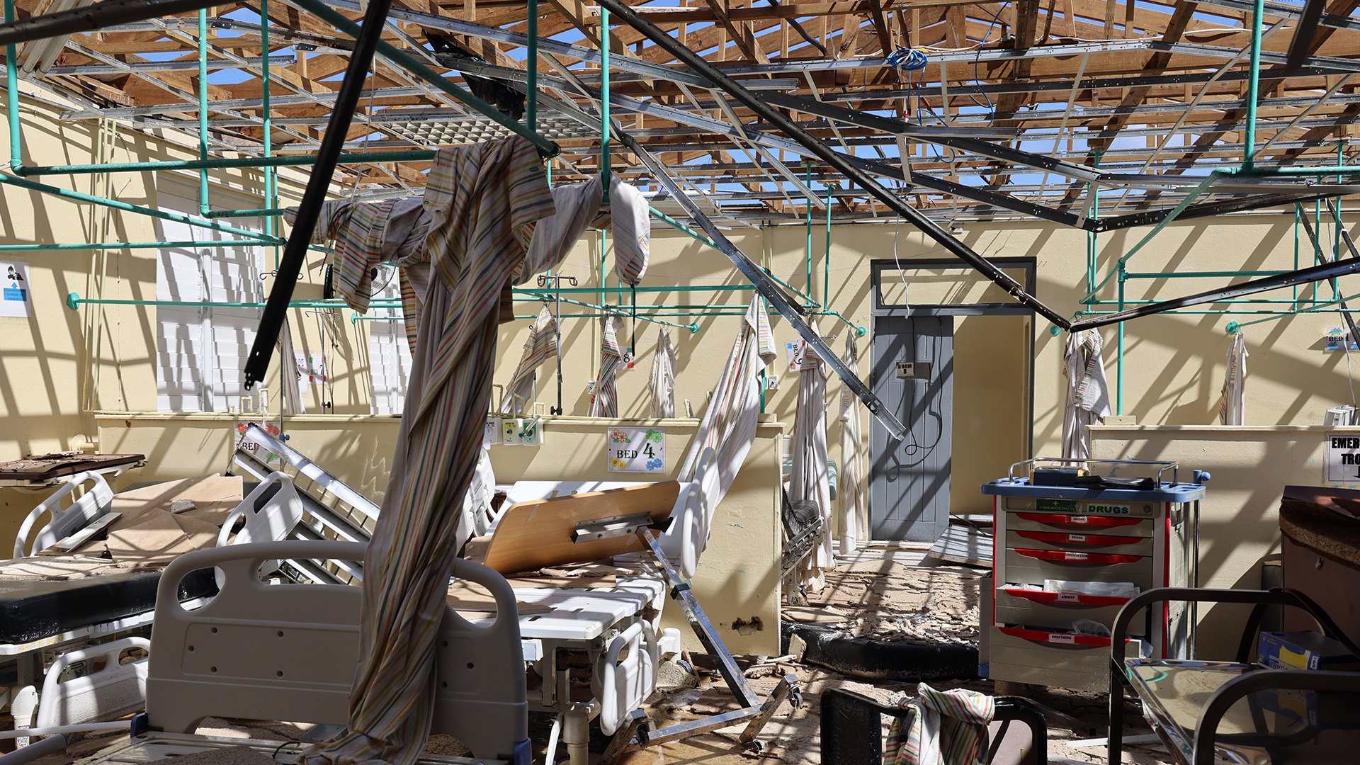 Falmouth hospital was made unusable after Melissa struck the coastal town