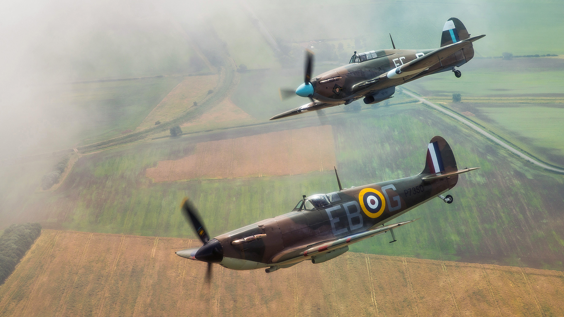While both the Spitfire and Hurricane were capable fighters, the Spitfire was the one that was still in production when the Second World War came to an end