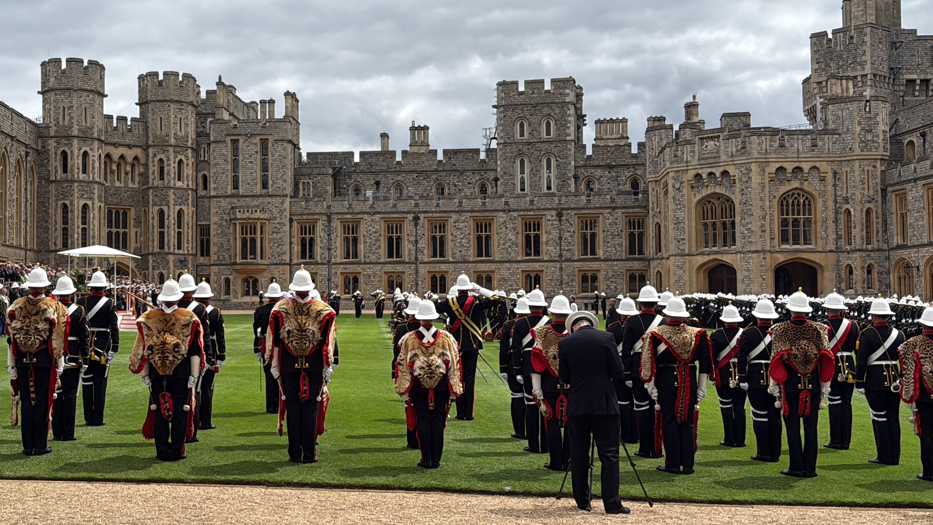 Personnel from 40, 42, 43 and 45 Commando were joined by The Massed Bands of His Majesty's Royal Marines (Picture: BFBS)