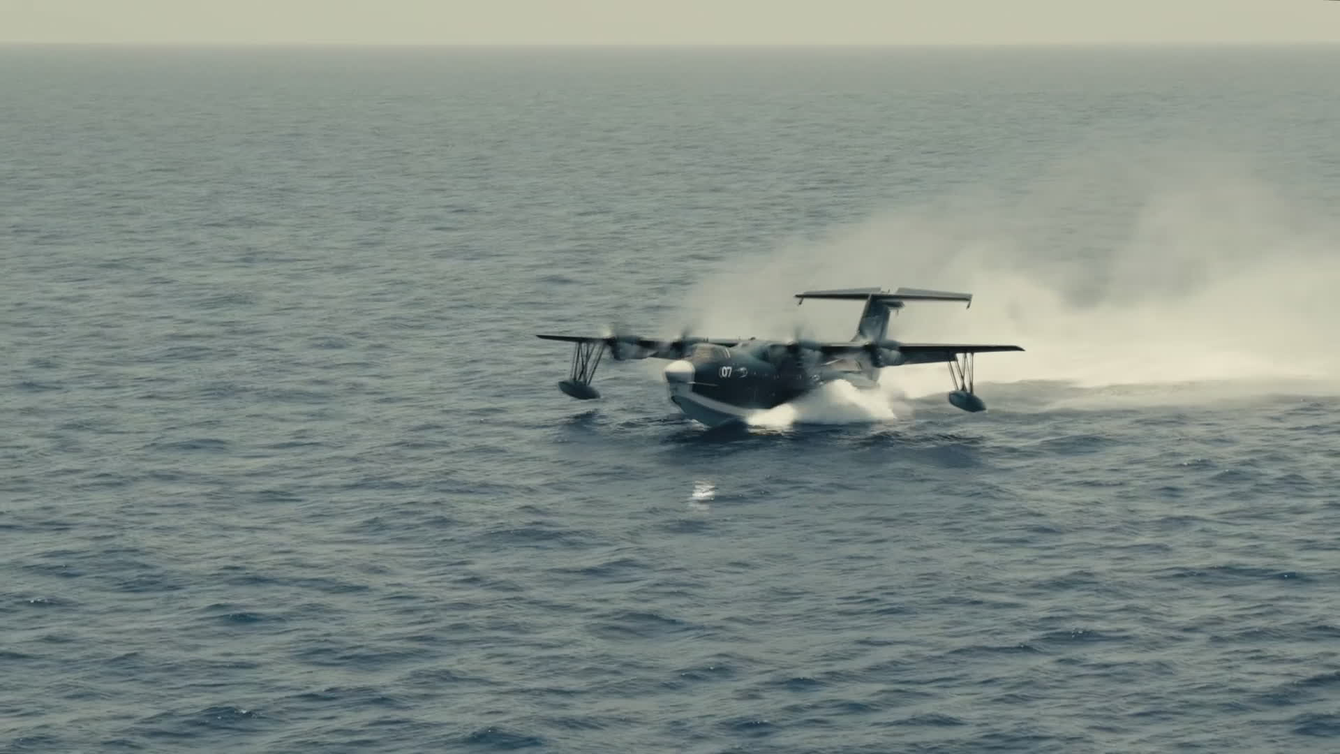 It can land just about anywhere, even in rough seas and bad weather (Picture: US Department of War)