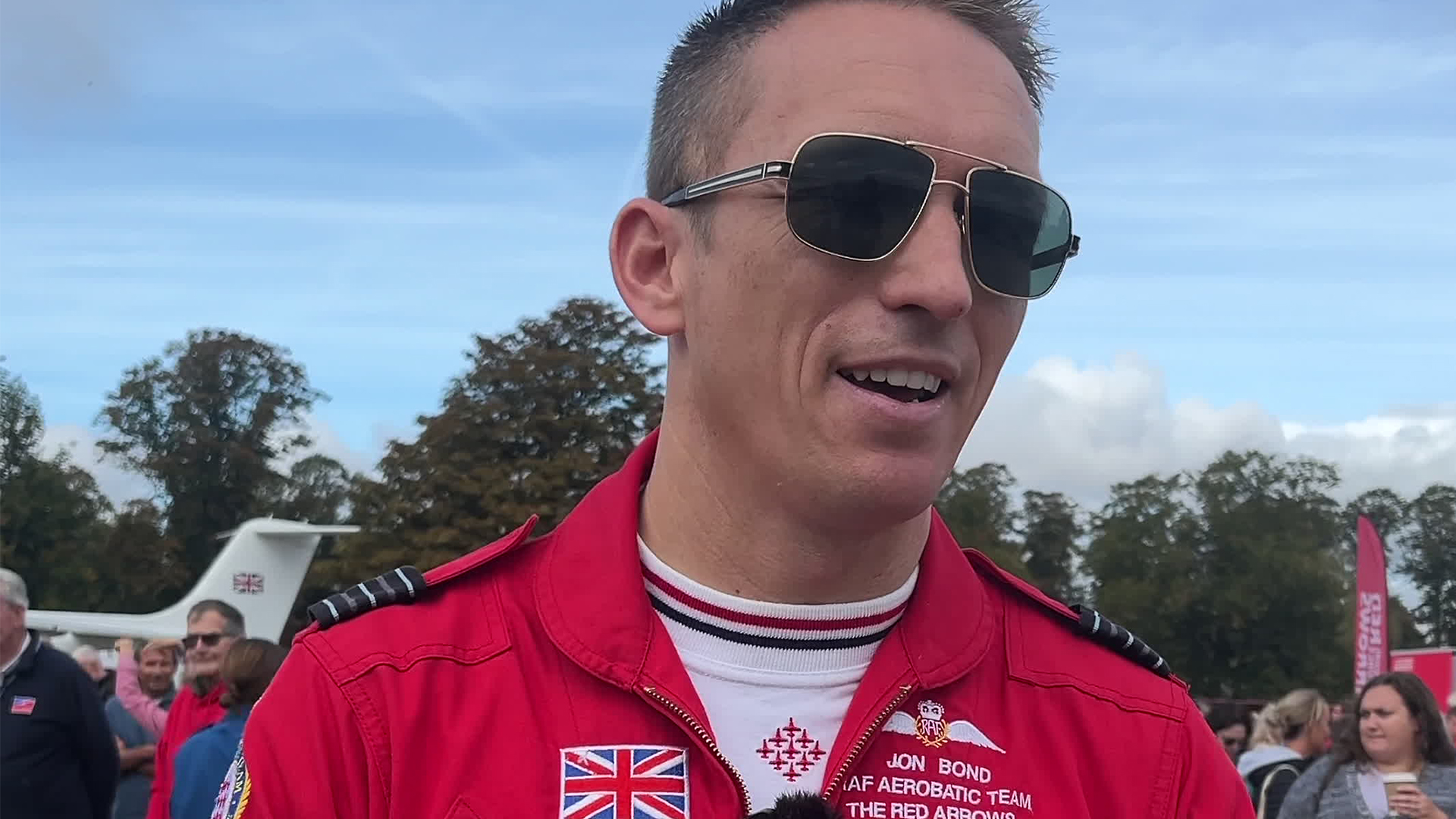 Wing Commander Jon Bond says he'll be spending time with his family after stepping down as Red 1 - and will then decide his next challenge (Picture: BFBS)
