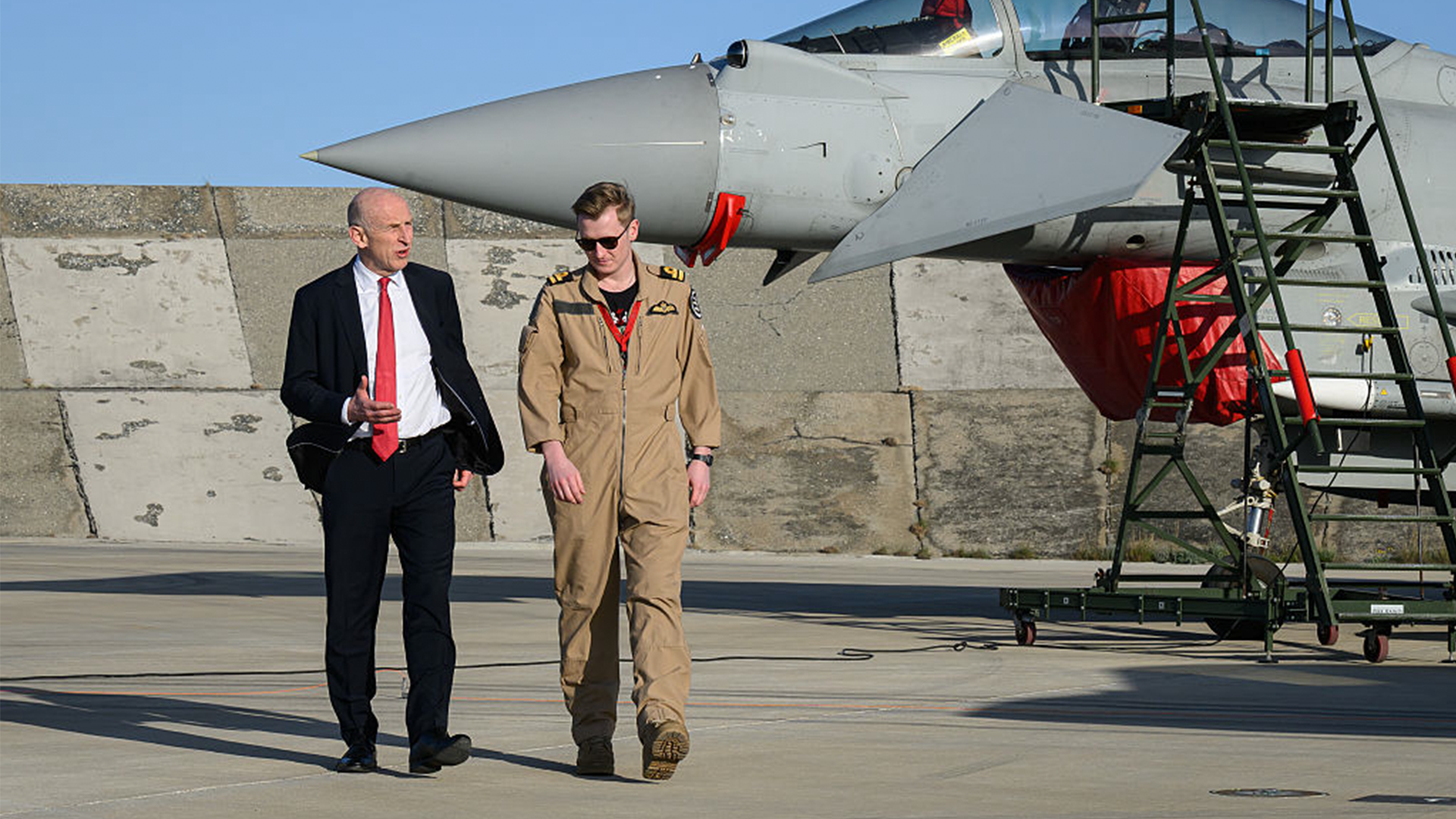 John Healey visited RAF Akrotiri and met personnel
