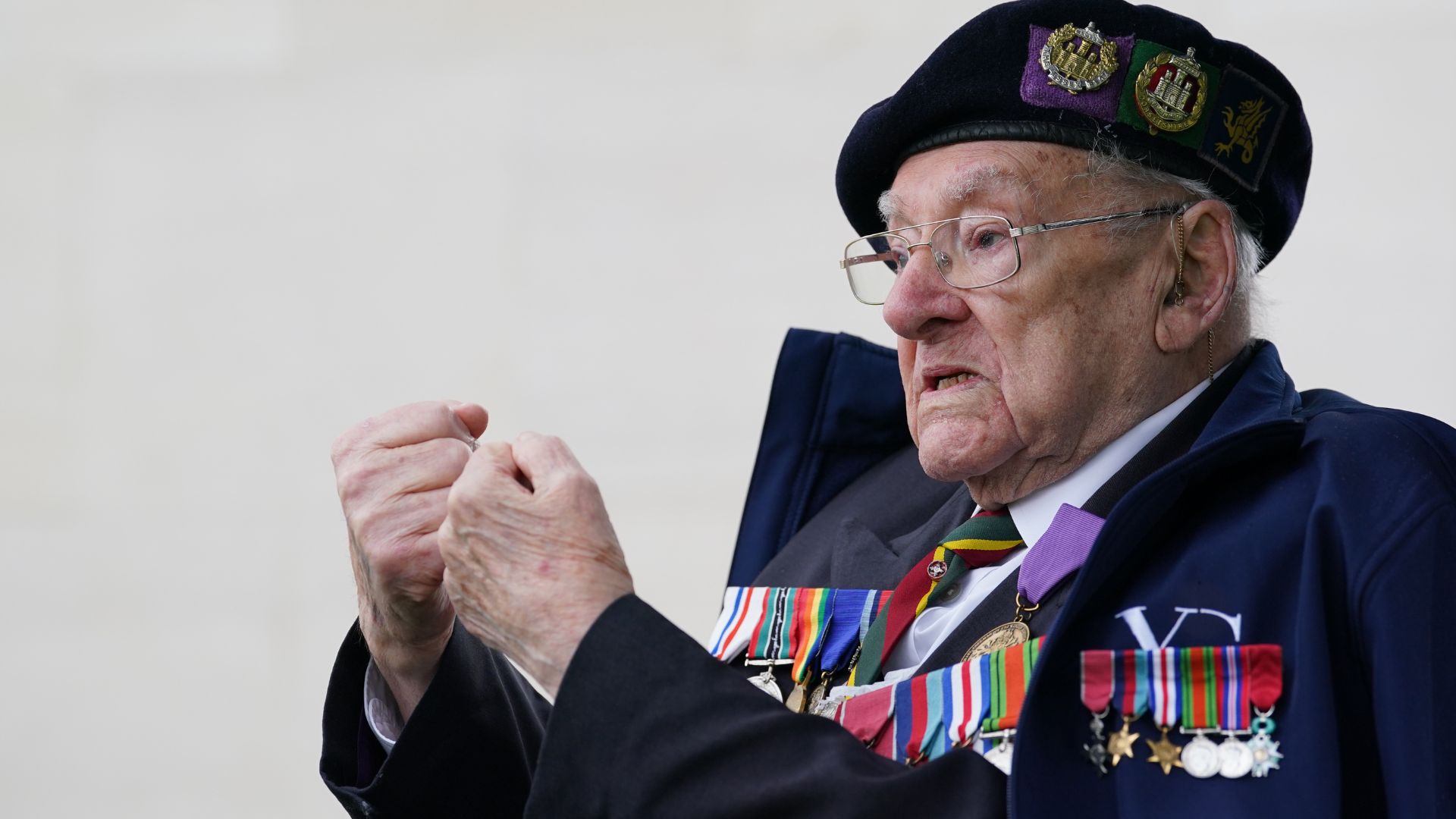 Veteran Ken Hay was 17 years old when he landed on Juno Beach five days after the initial D-Day assault (Picture: PA)