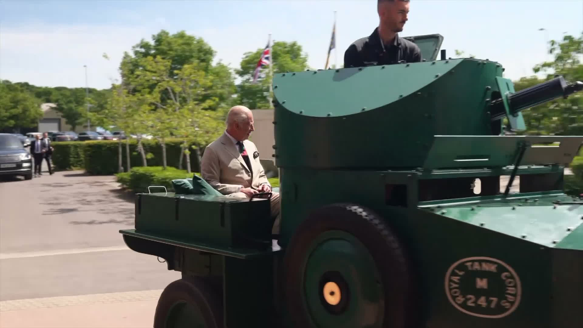 The Rolls-Royce 1920 Pattern armoured car was used by the Tank Corps, which later became the RTR - and this particular vehicle had also been ridden in by the late Queen Elizabeth II (Picture: BFBS)