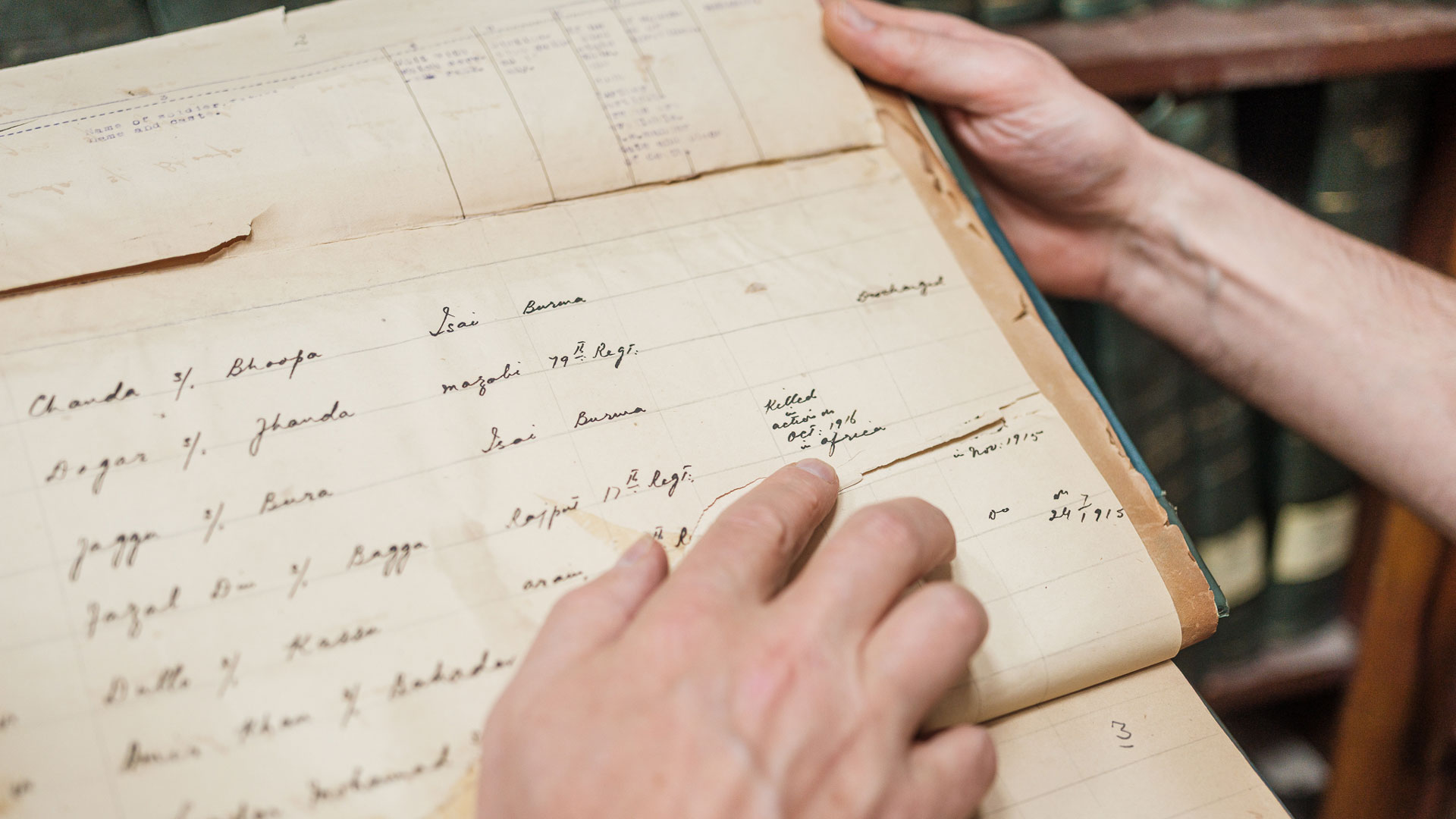 The Punjab Registers contain the service records of about 320,000 people who served during the First World War (Picture: CWGC)
