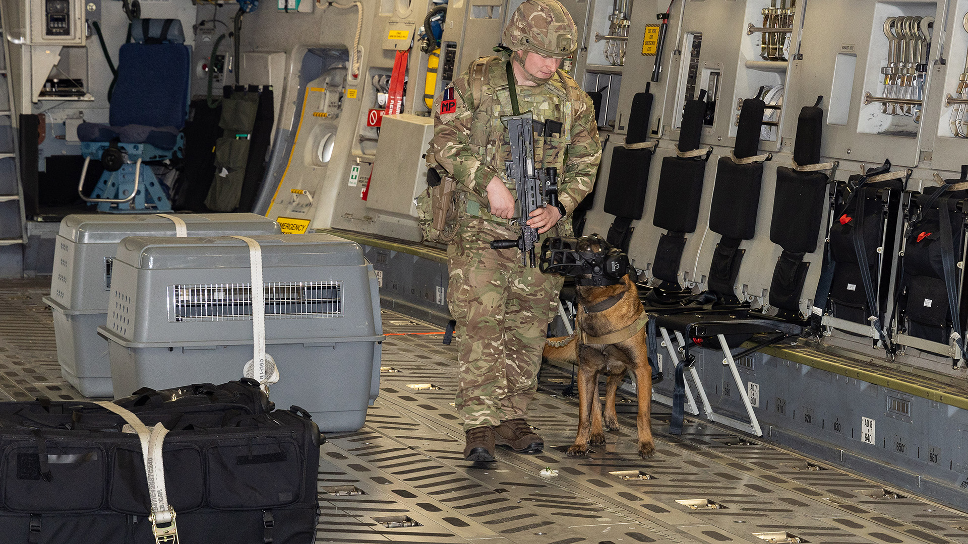 The RAF Akrotiri MWD section has completed over 500 hours of foot patrols