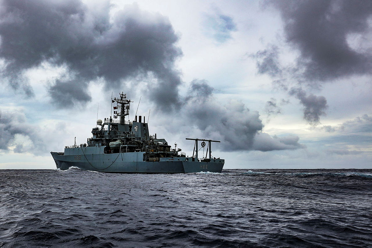 HMS Enterprise sailed across the world during her time in service as she steamed over 500,00 miles (Picture: MOD)