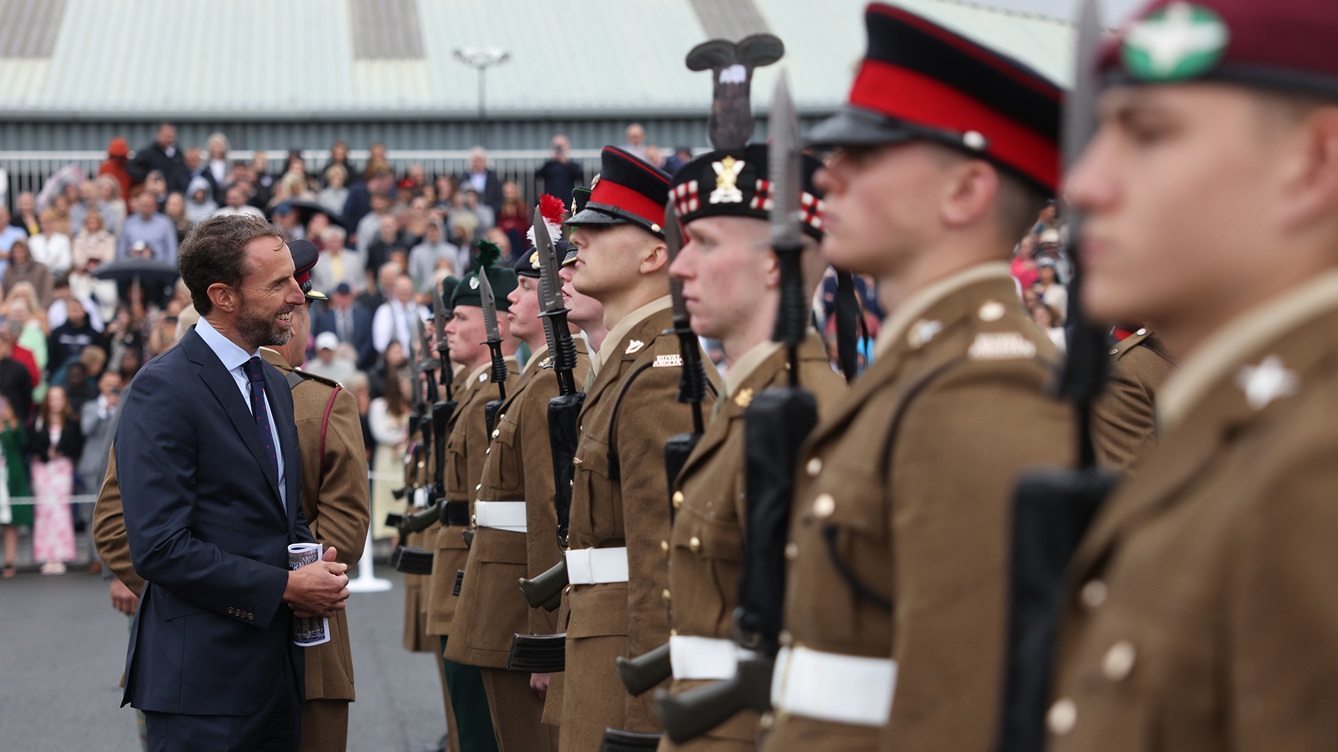 Former England manager Gareth Southgate was touched by the passing out of young soldiers at AFC Harrogate earlier this year