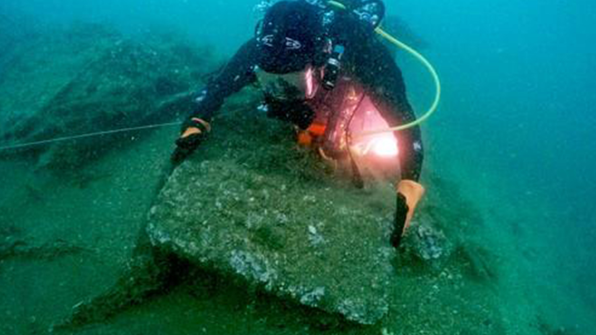 The shipwreck is well preserved because it was buried under sand for centuries