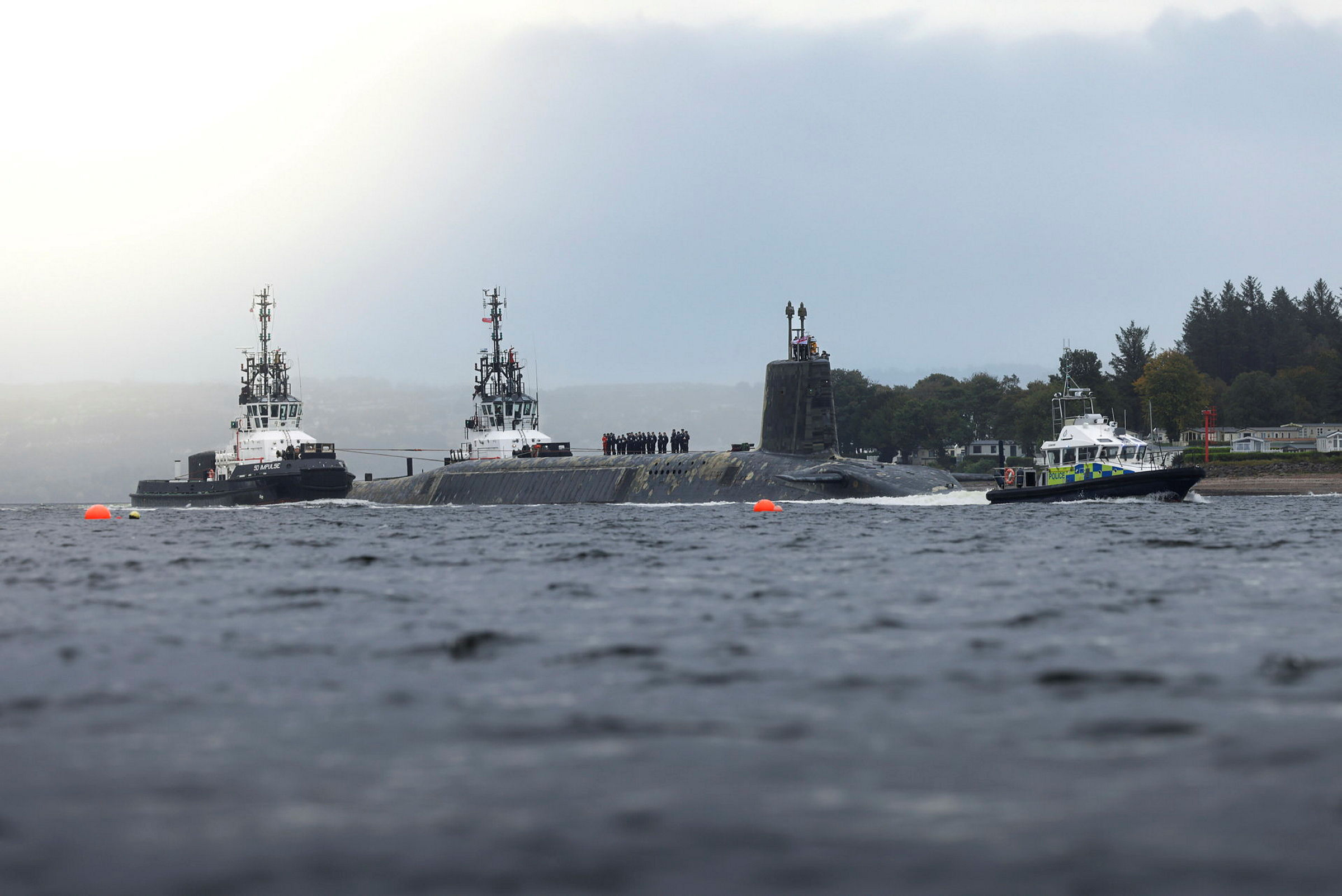 07102025 Vanguard Class submarine returns to HM Naval Base Clyde 3 CREDIT MOD