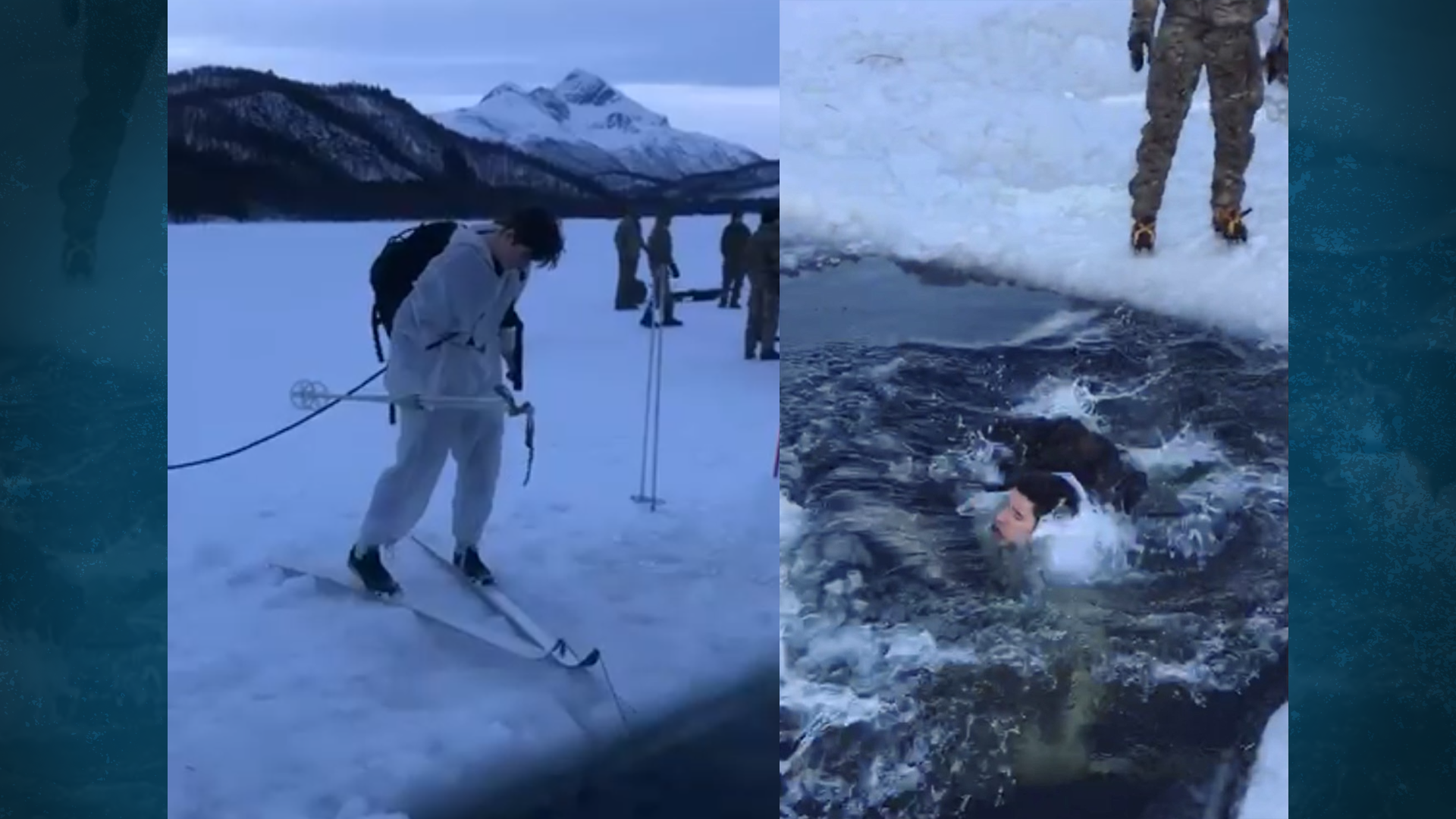 The first phase of the infamous Cold Weather Warfare Course culminates in the just as infamous ice breaking drills