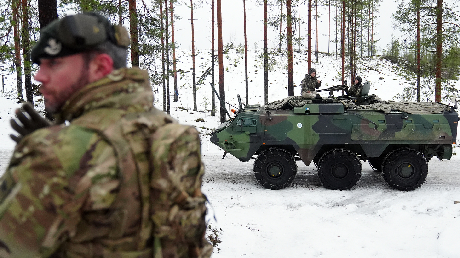 C Coy, a recce-roled company of 3 Rifles, has been working with Finnish soldiers supported by their Patria Pasi armoured vehicles
