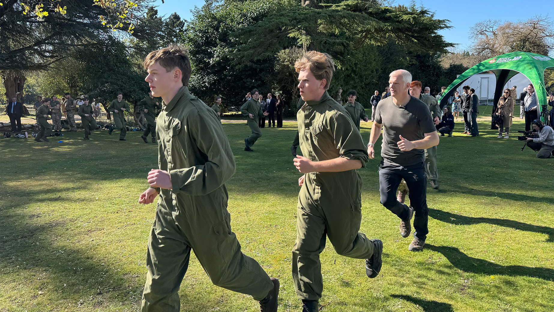 080425 Cadets train at Frimley Park Cadet Training Centre CREDIT BFBS