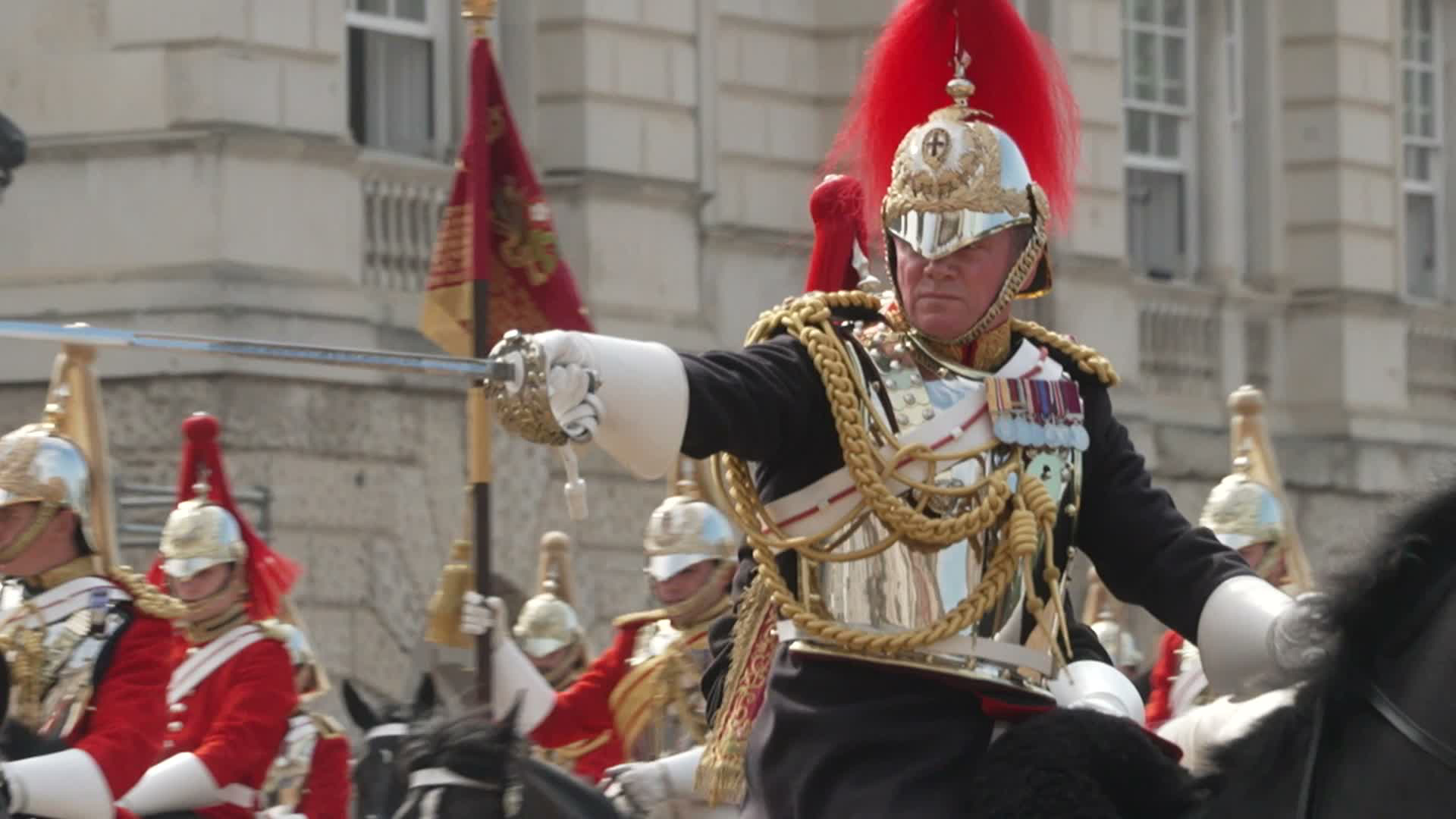 The Household Cavalry is comprised of two regiments - The Life Guards and The Blues & Royals (Picture: BFBS)