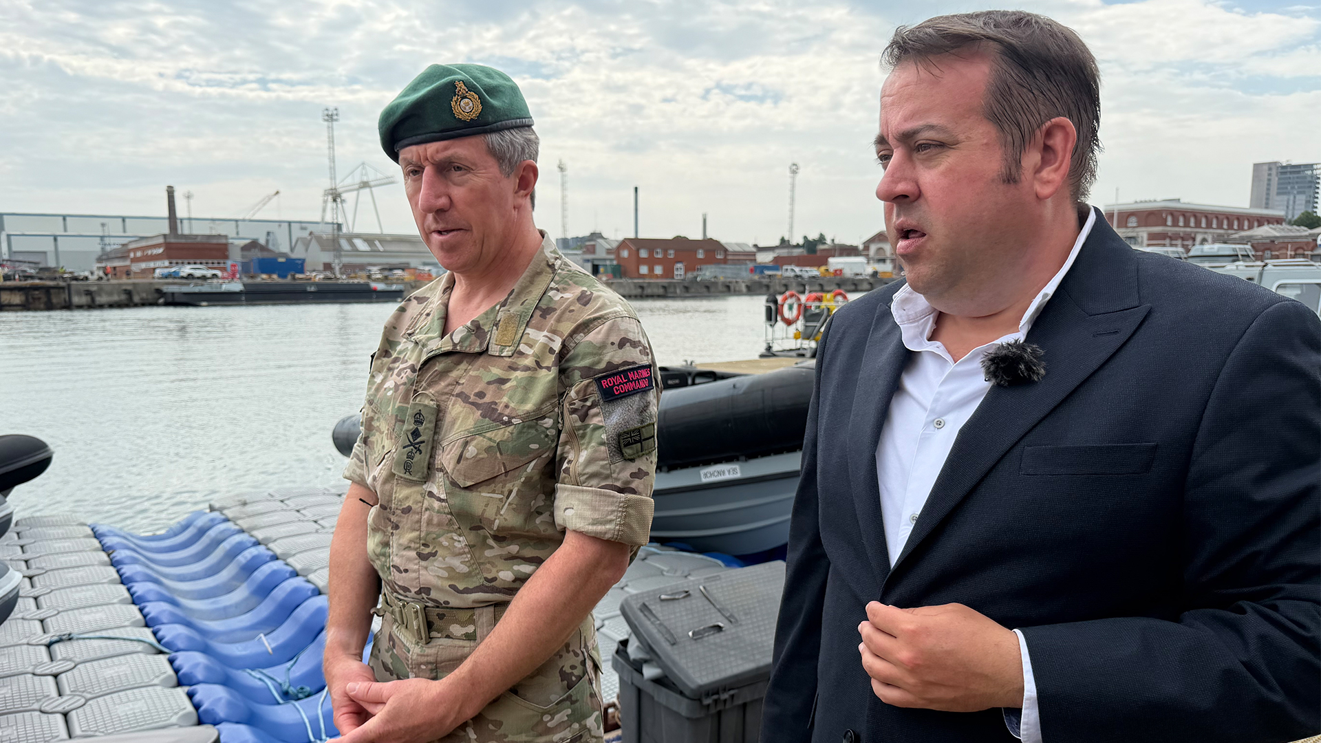 Although the First Sea Lord was generally upbeat, he did say the Navy faced some challenges due to years of under-investment (Picture: BFBS)