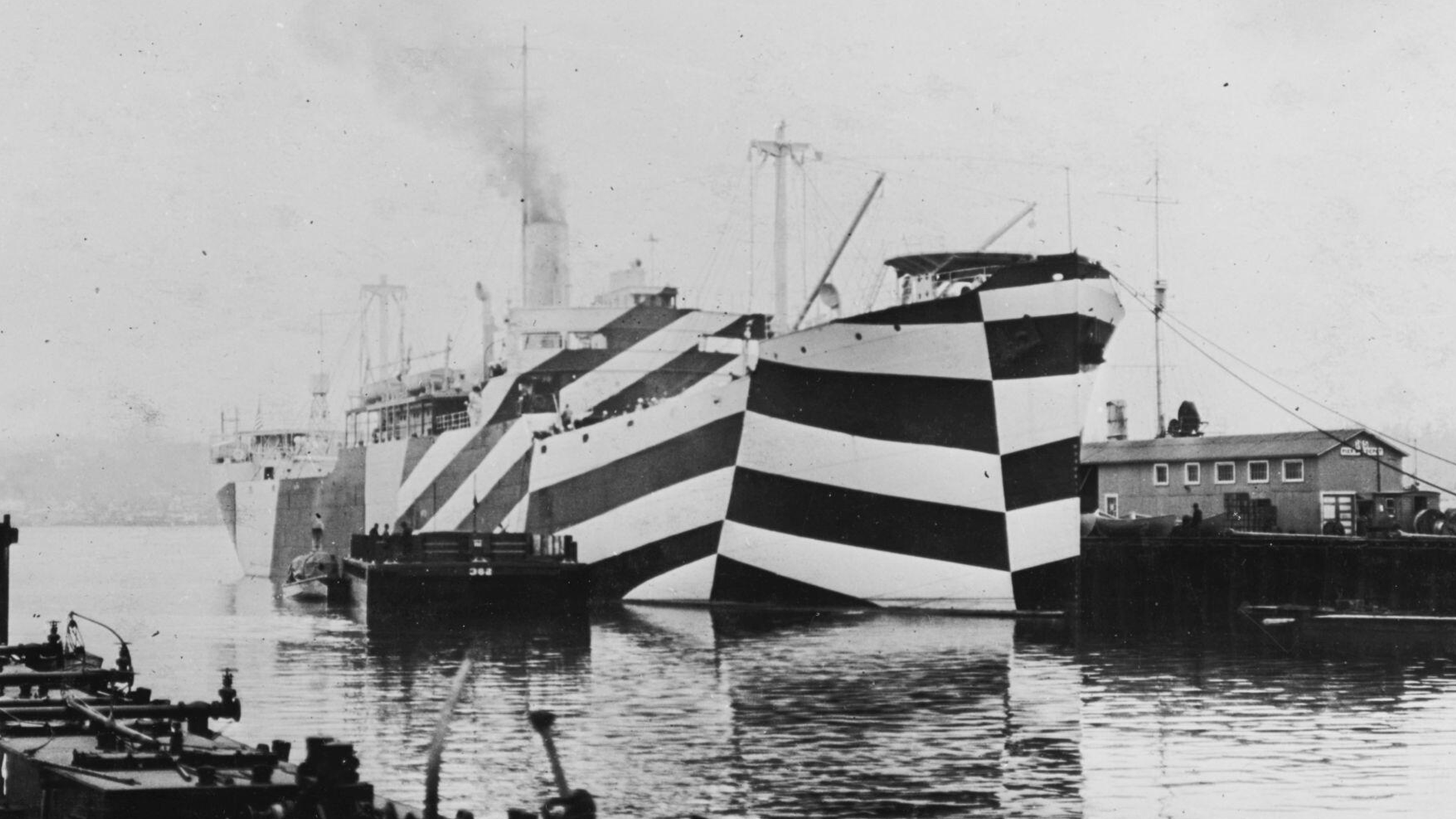 USS West Mahomet  zebra stripes 