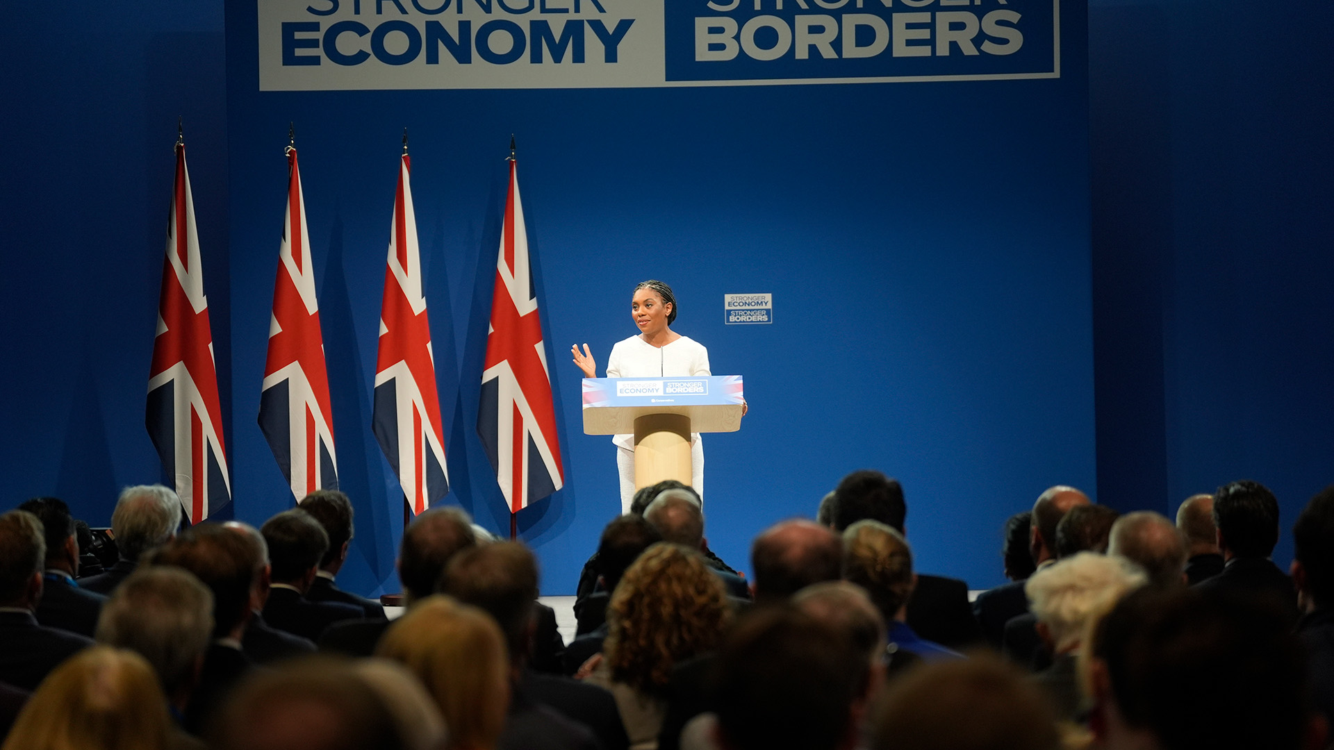 The leader of the opposition also said that one of the Conservative government's achievements of the past 14 years was leading the charge in helping support Ukraine after Moscow's full-scale invasion of the country (Picture: PA)