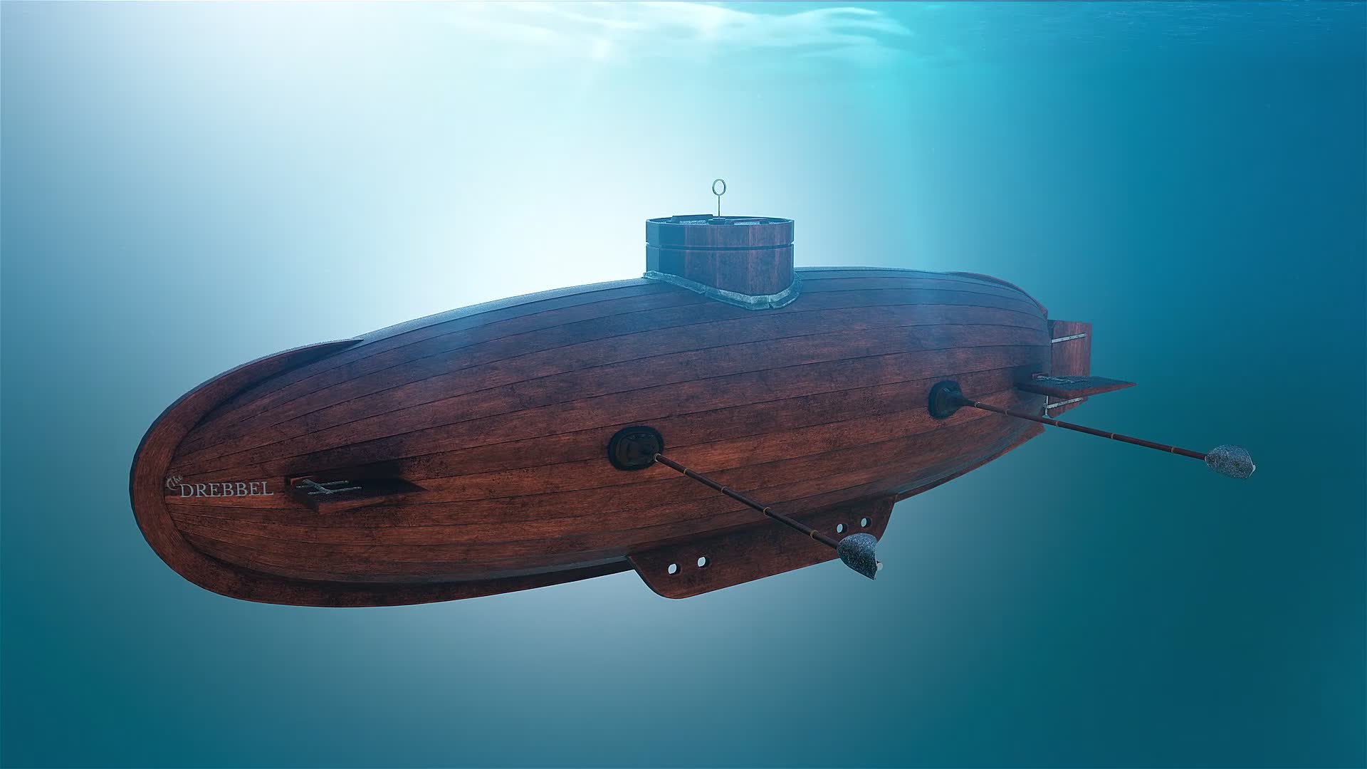 The vessel used pigskin bladders filled or emptied of water to submerge or rise (Picture: BFBS)