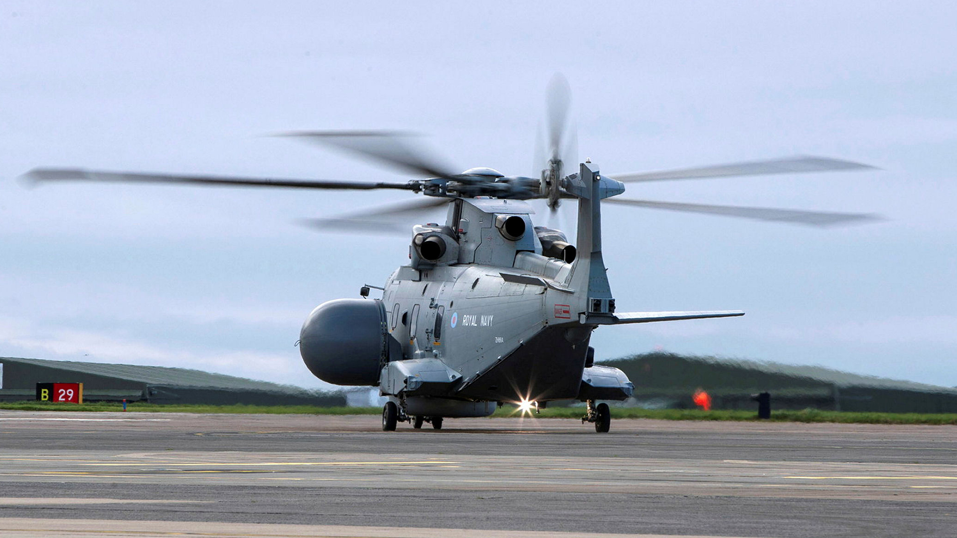 The Merlin with its Crowsnest radar system will be able to give British forces a clearer picture of what's in the air (Picture: MOD)