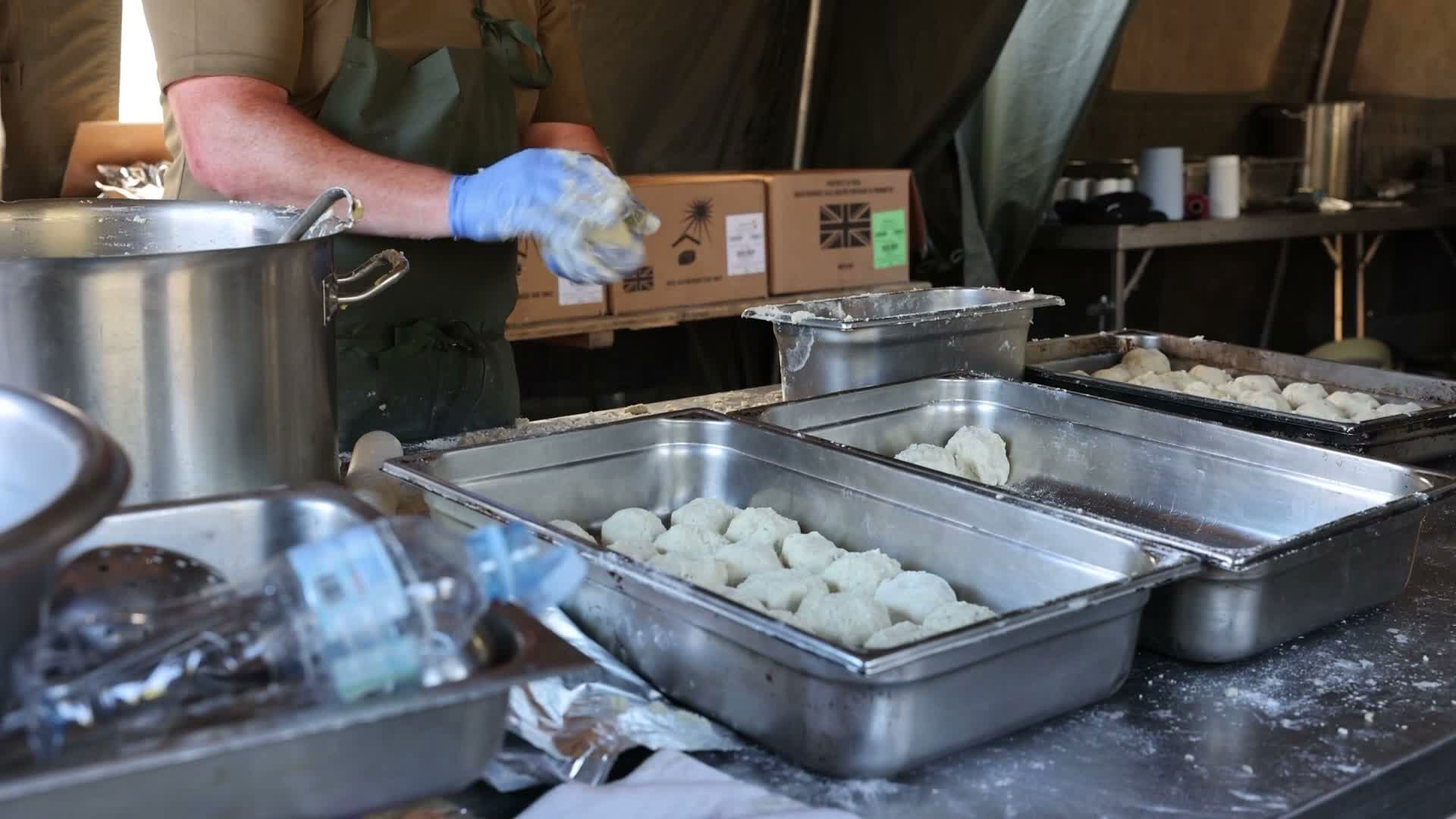 The British Army recommends all meals should include a portion of protein (Picture: BFBS)