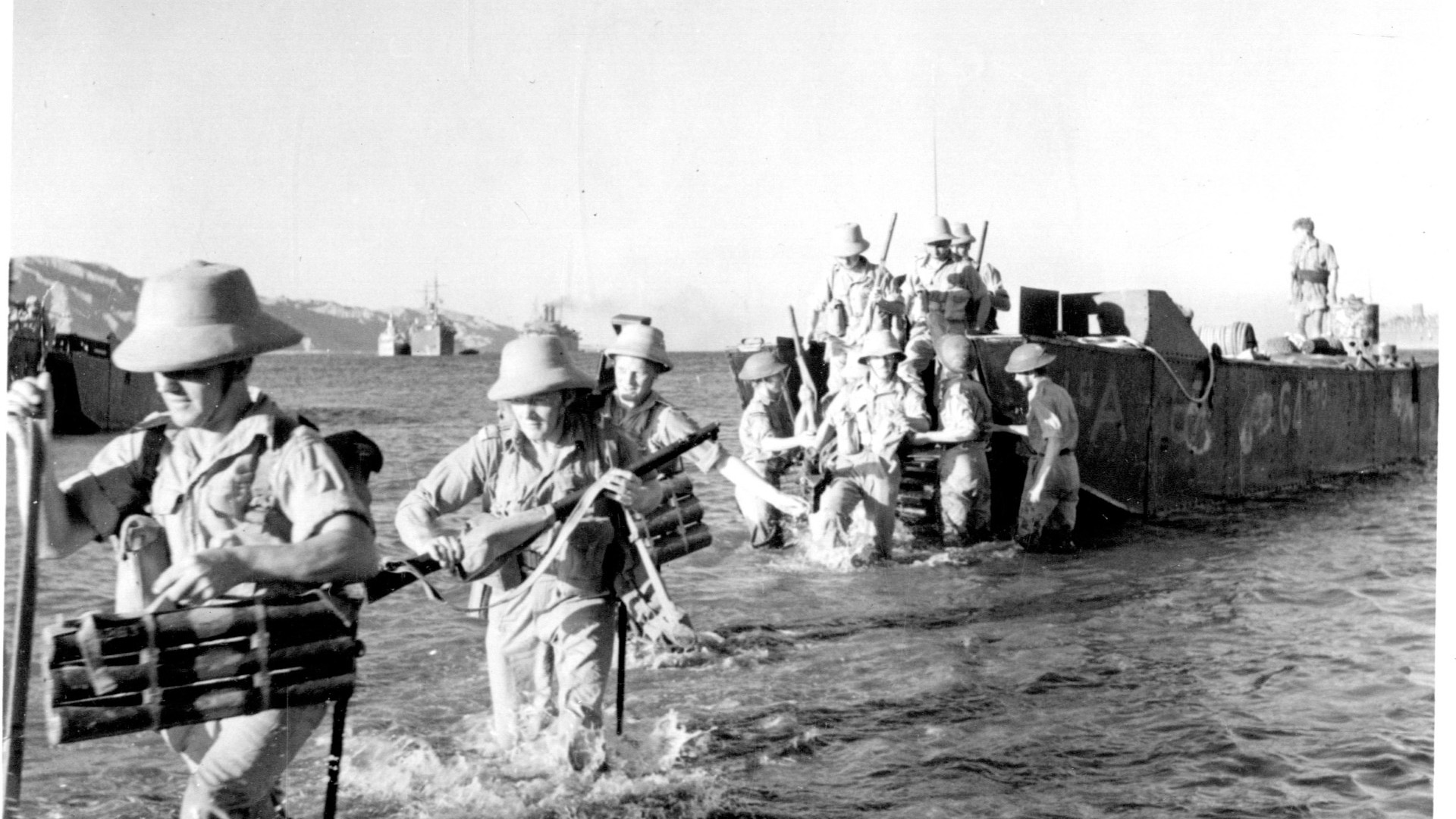 Around 2,300 allies died landing in Salerno, where they met tough resistance (Picture: Royal Hampshire Regiment Museum)